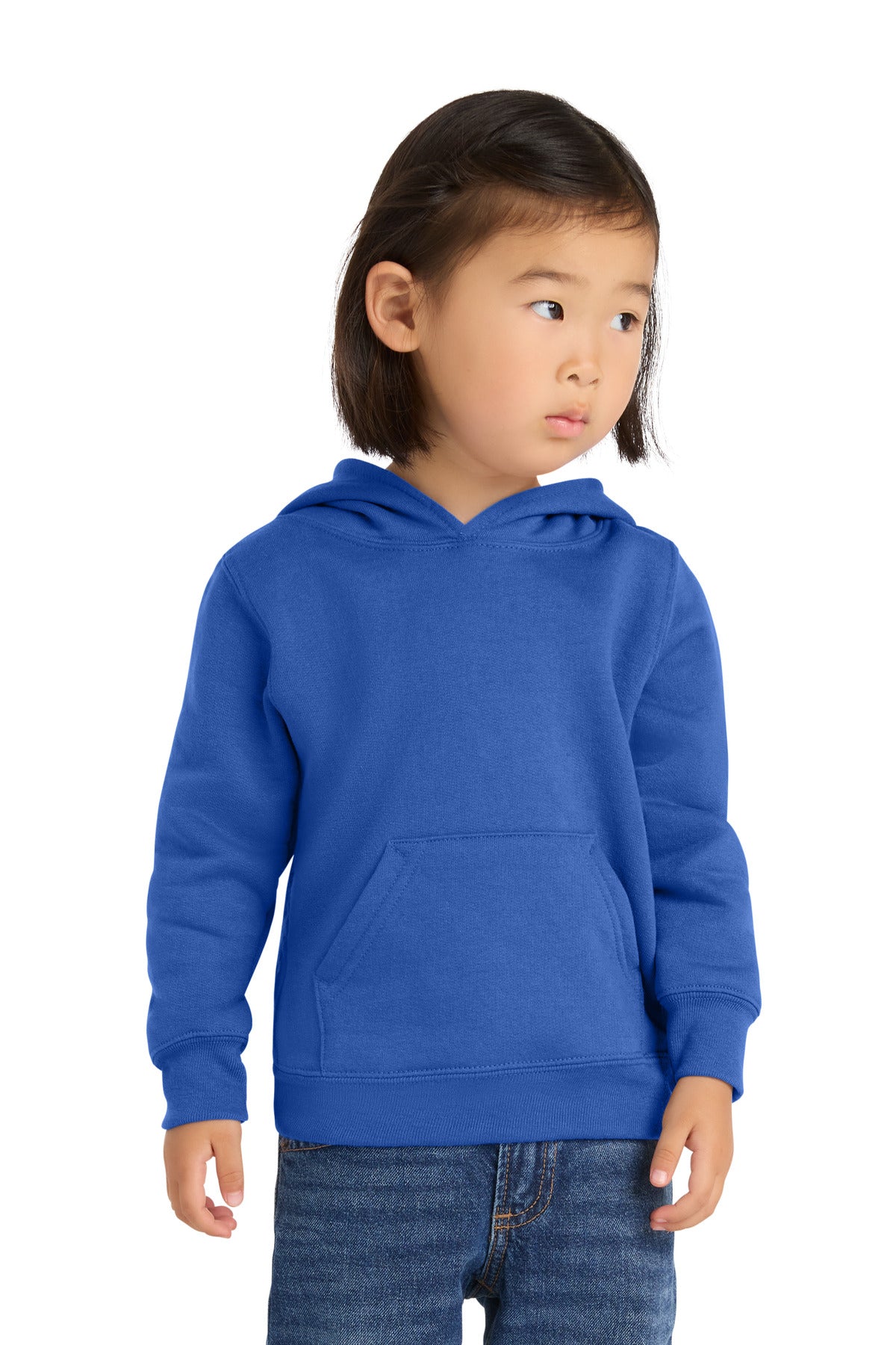 Custom Embroidery or DTF Print - Port & Co ®  Toddler Core Fleece Pullover Hooded Sweatshirt. CAR78TH
