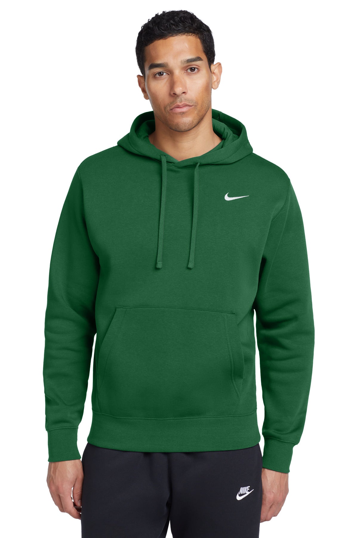 Nike club solid pullover cotton hoodie online