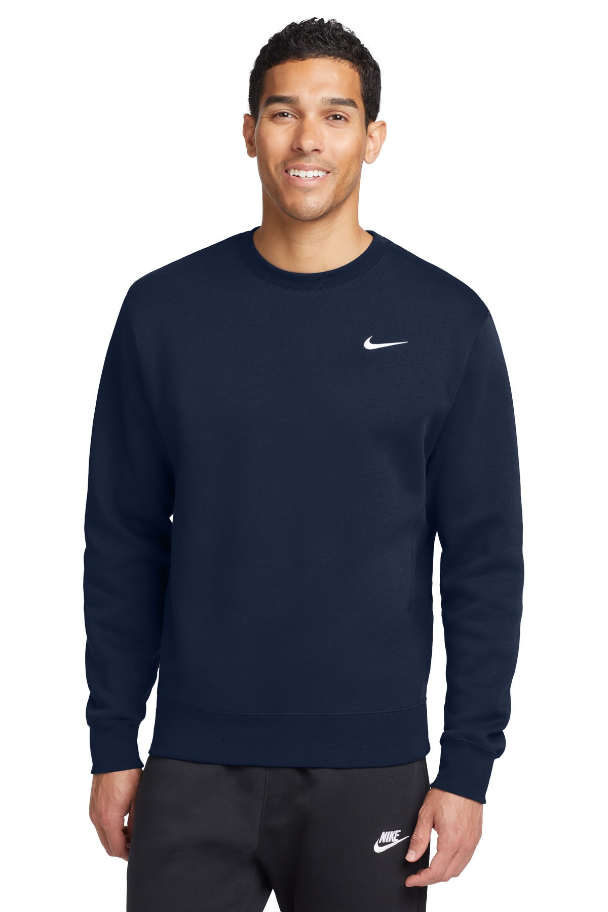 Custom Embroidered - Nike Club Fleece Crew CJ1614