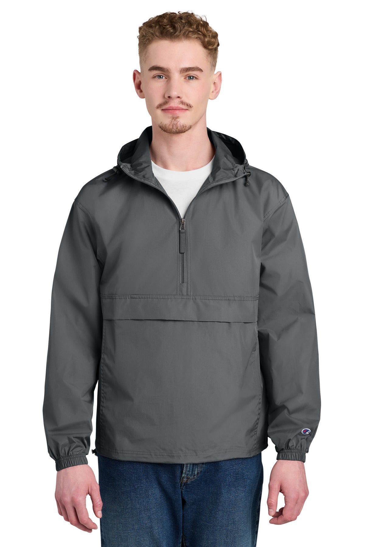 Custom Embroidery or DTF Print - Champion ®  Packable Anorak Jacket CO200