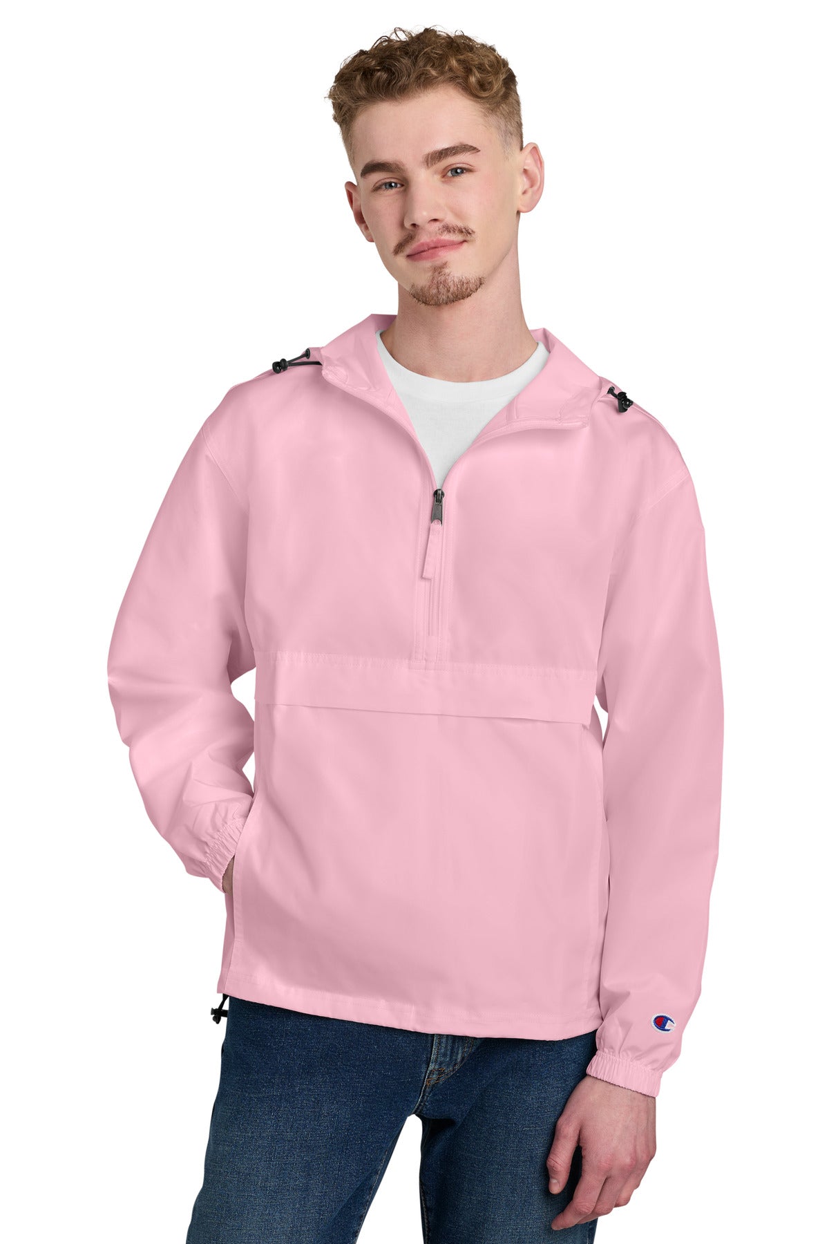 Custom Embroidery or DTF Print - Champion ®  Packable Anorak Jacket CO200