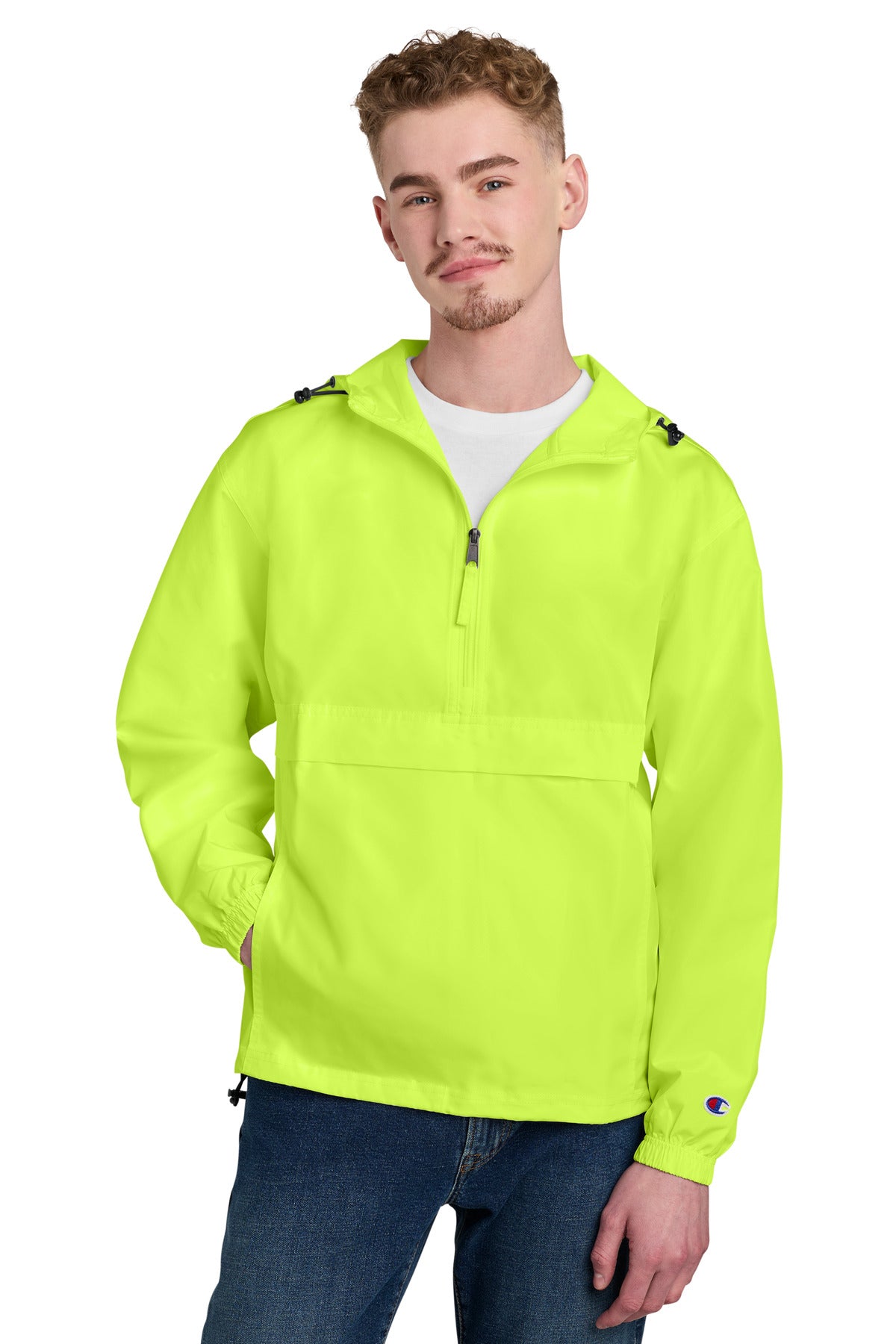 Custom Embroidery or DTF Print - Champion ®  Packable Anorak Jacket CO200