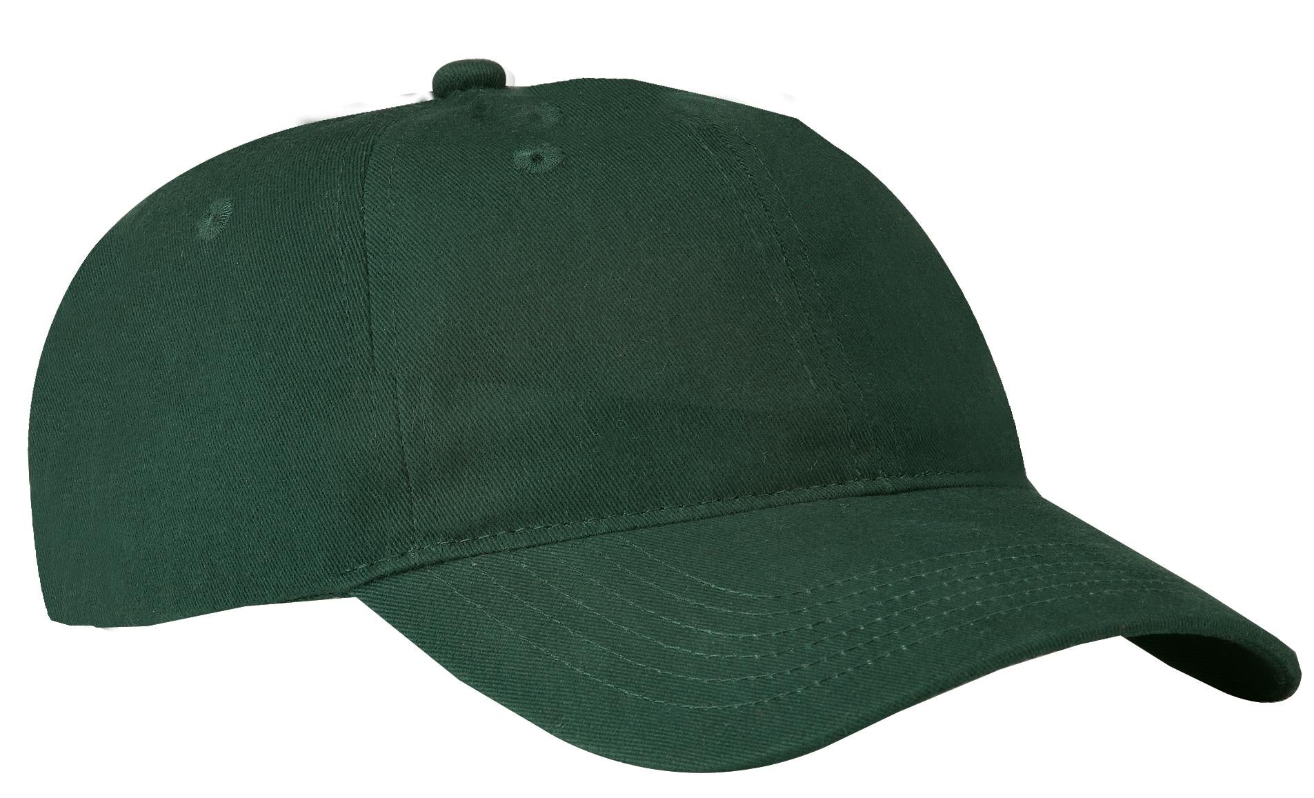 Custom Embroidery or DTF Print - Port Authority ®  Brushed Twill Low Profile Cap.  CP77