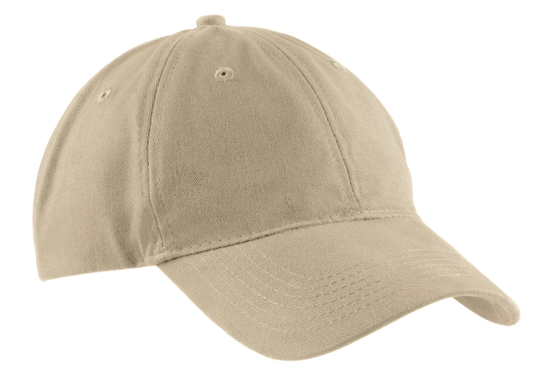 Custom Embroidery or DTF Print - Port Authority ®  Brushed Twill Low Profile Cap.  CP77