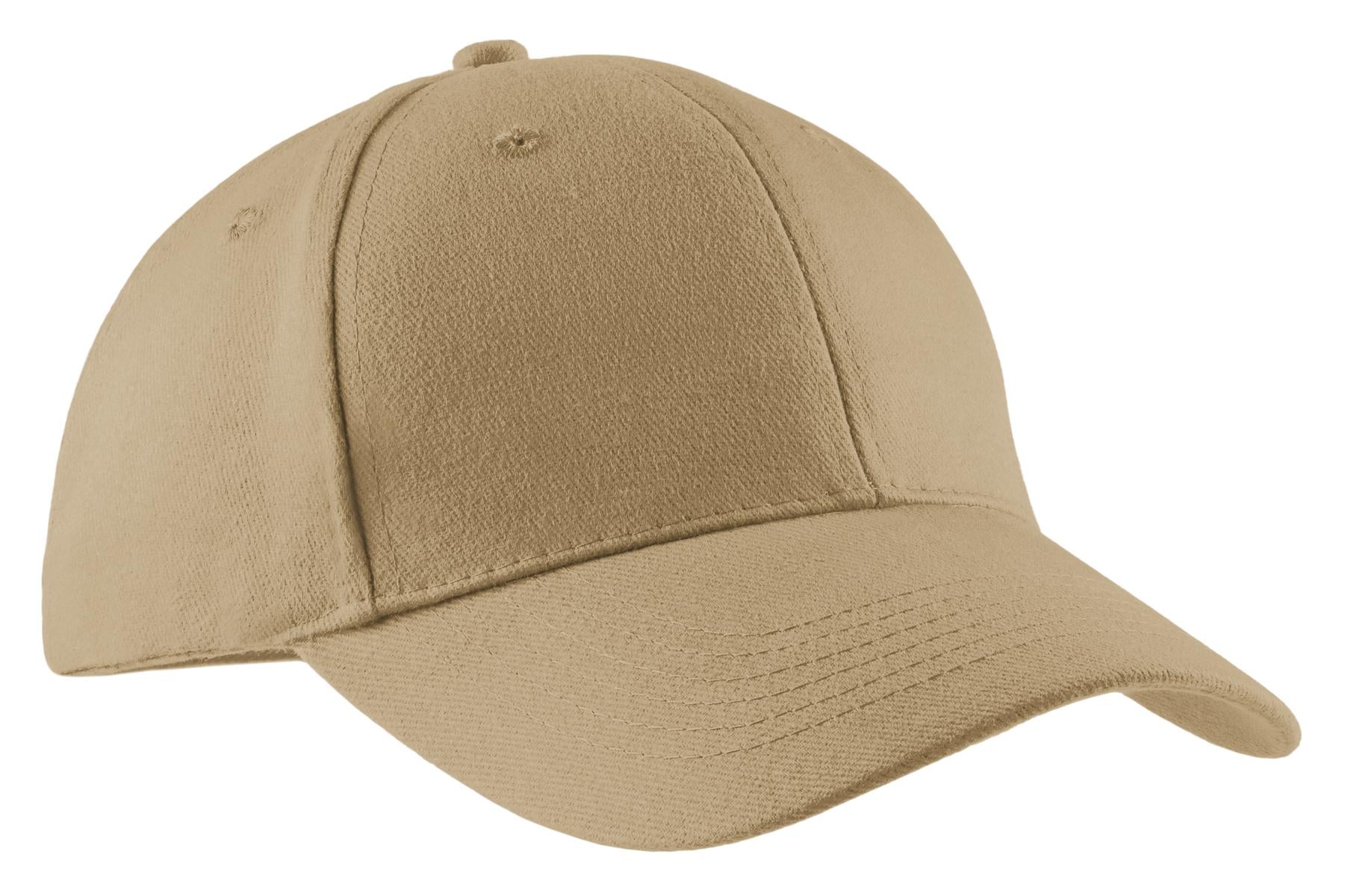 Custom Embroidered - Port & Co ™  Brushed Twill Cap.  CP82