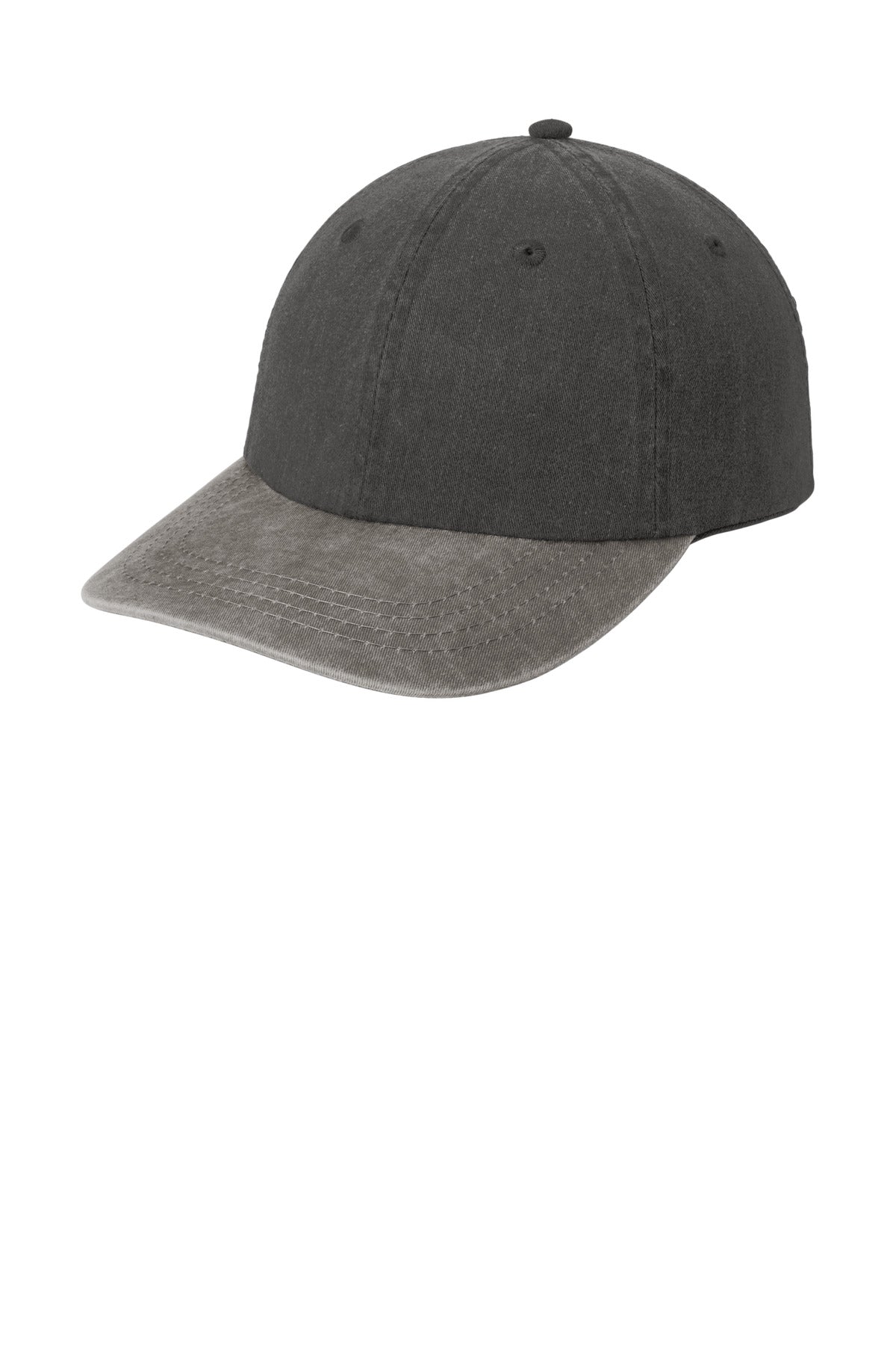 Custom Embroidered - Port & Co ™  Two-Tone Pigment-Dyed Cap.  CP83