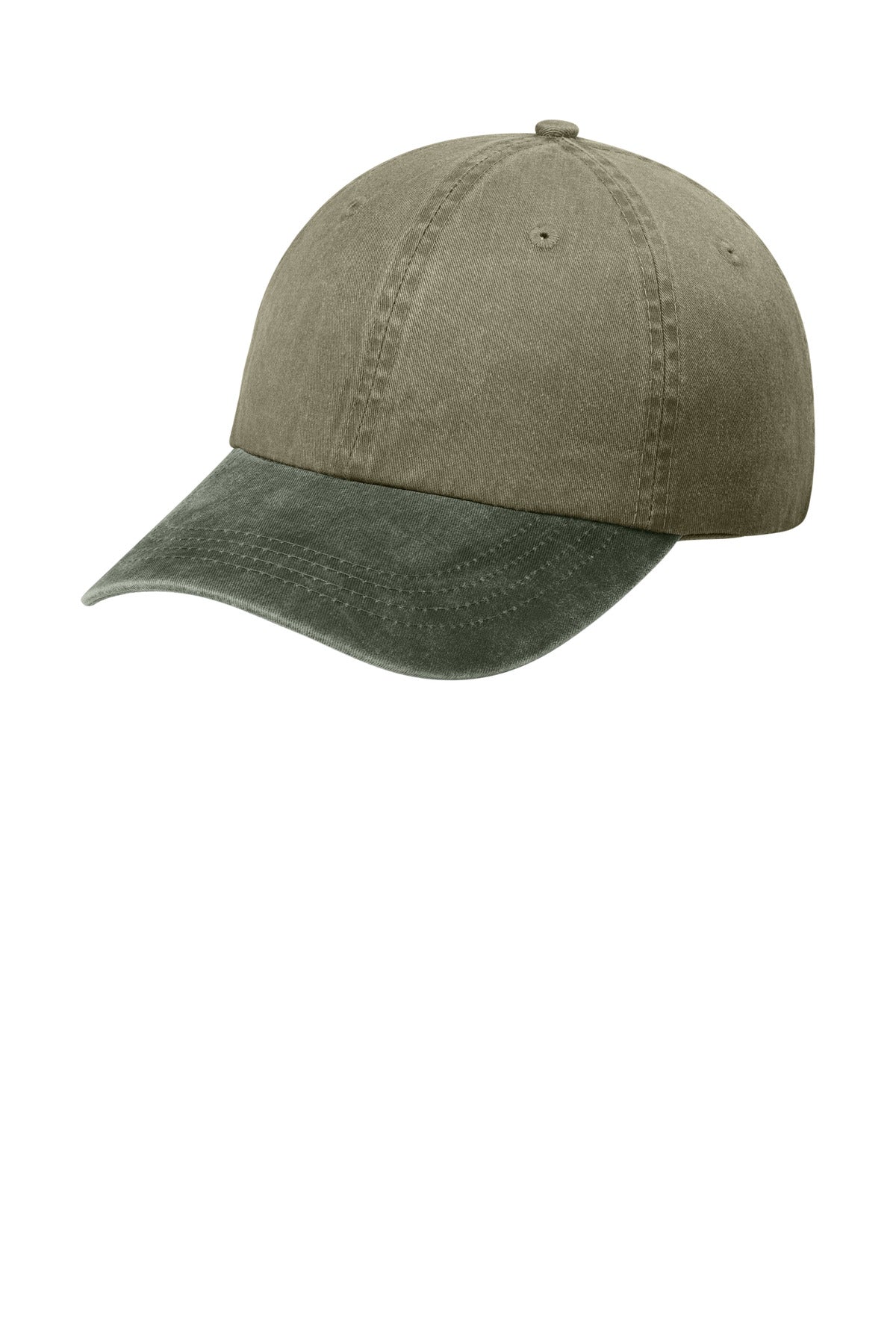 Custom Embroidery or DTF Print - Port Authority ®  Two-Tone Pigment-Dyed Cap.  CP83