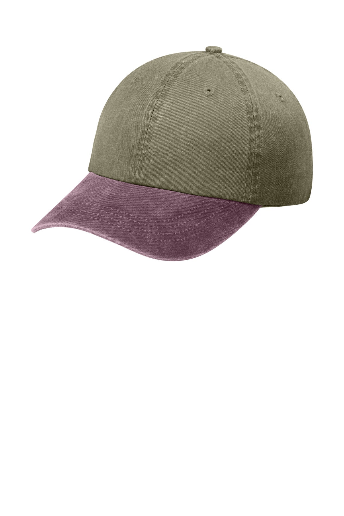 Custom Embroidery or DTF Print - Port Authority ®  Two-Tone Pigment-Dyed Cap.  CP83