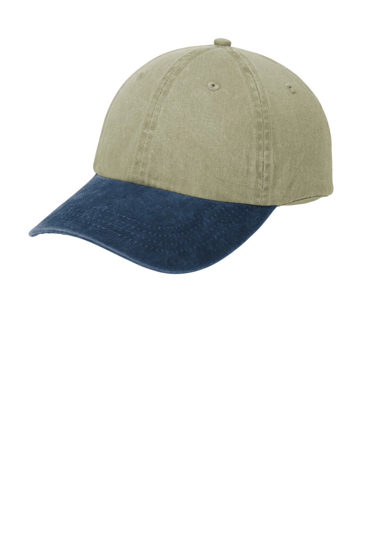 Custom Embroidered - Port & Co ™  Two-Tone Pigment-Dyed Cap.  CP83