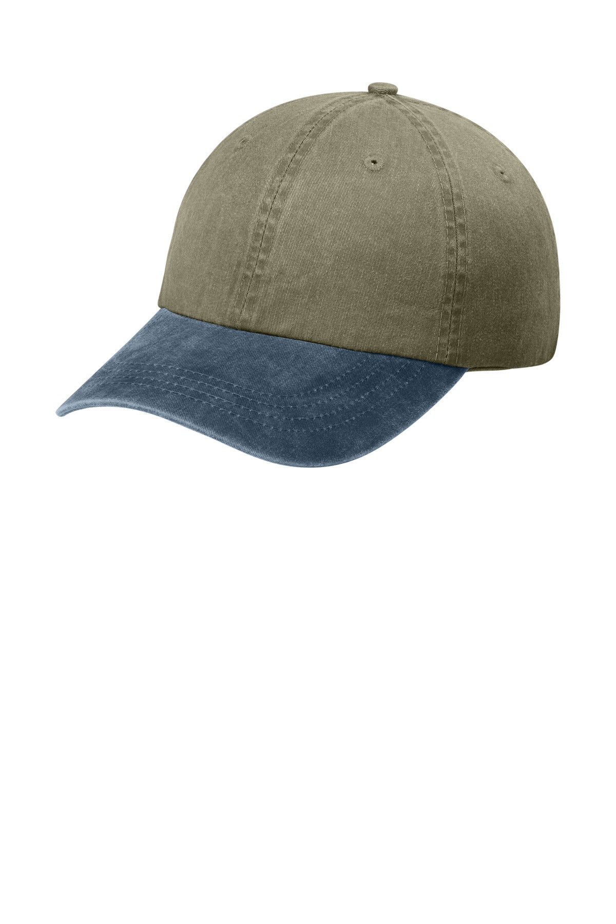 Custom Embroidery or DTF Print - Port Authority ®  Two-Tone Pigment-Dyed Cap.  CP83