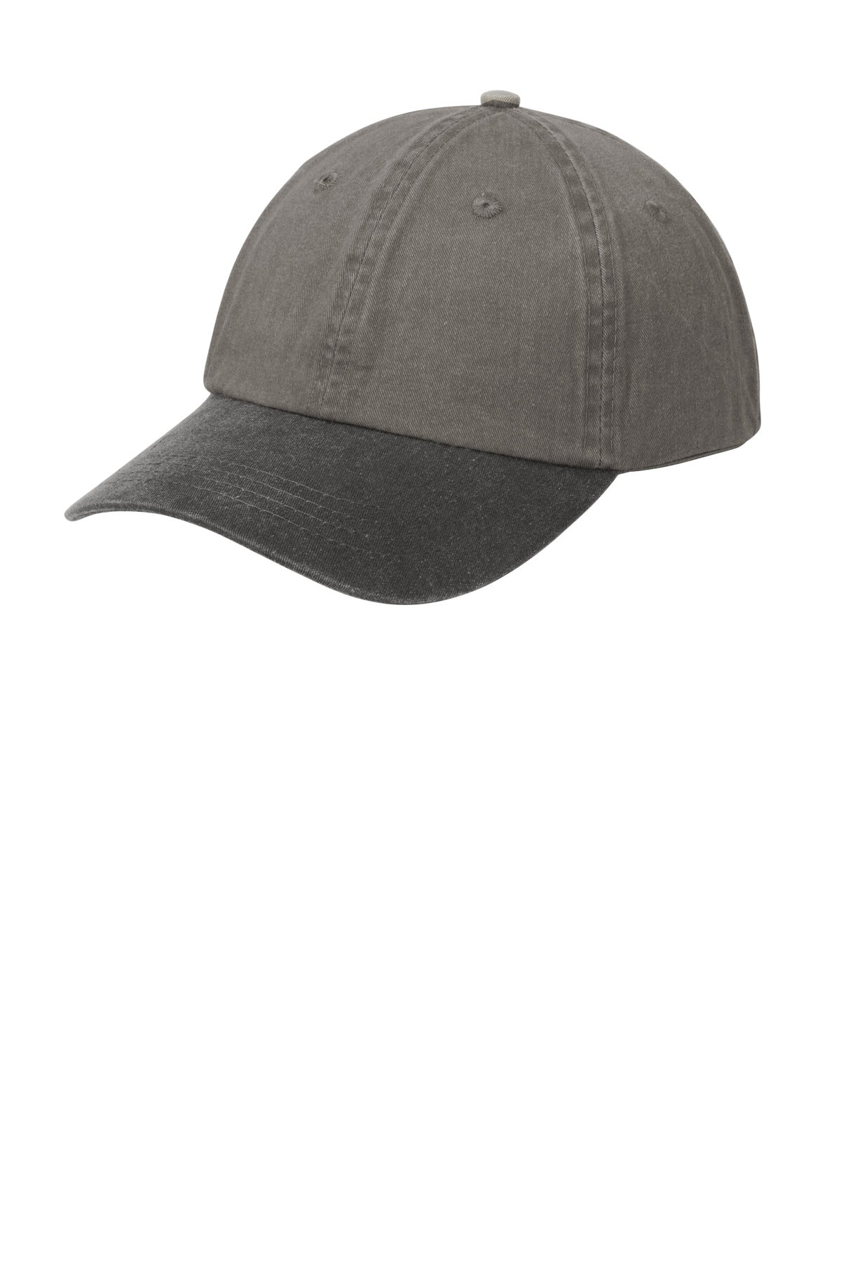 Custom Embroidered - Port & Co ™  Two-Tone Pigment-Dyed Cap.  CP83