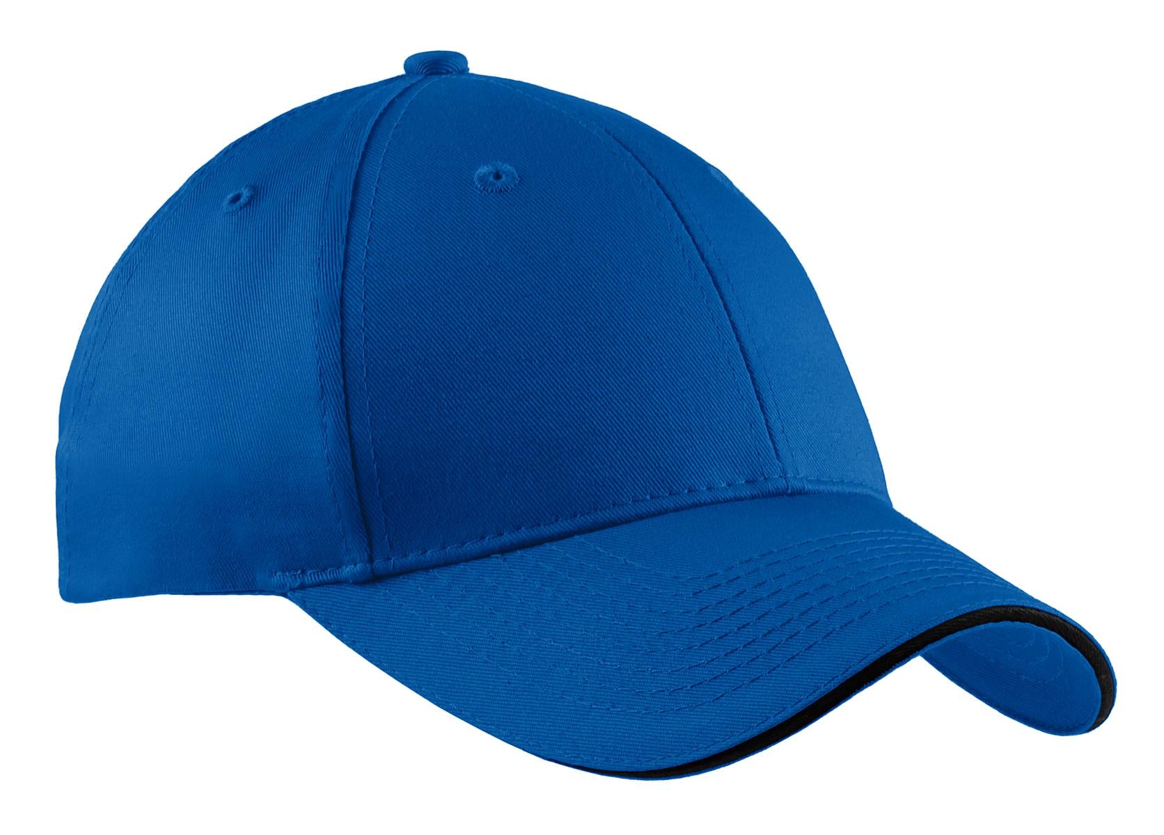 Custom Embroidery or DTF Print - Port Authority ®  Cotton Twill Sandwich Bill Cap.  CP85