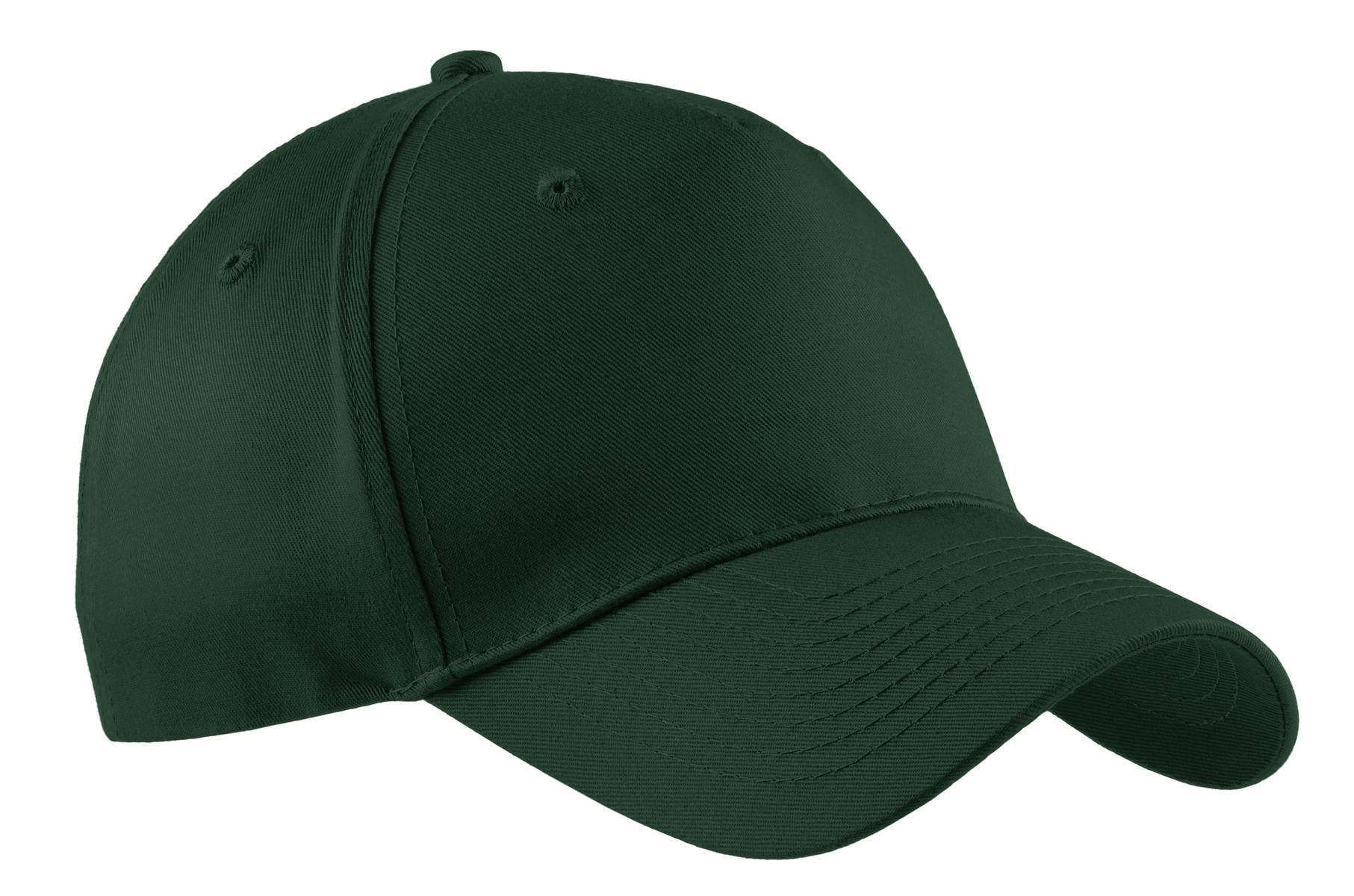 Custom Embroidered - Port & Co ™  Five-Panel Twill Cap.  CP86