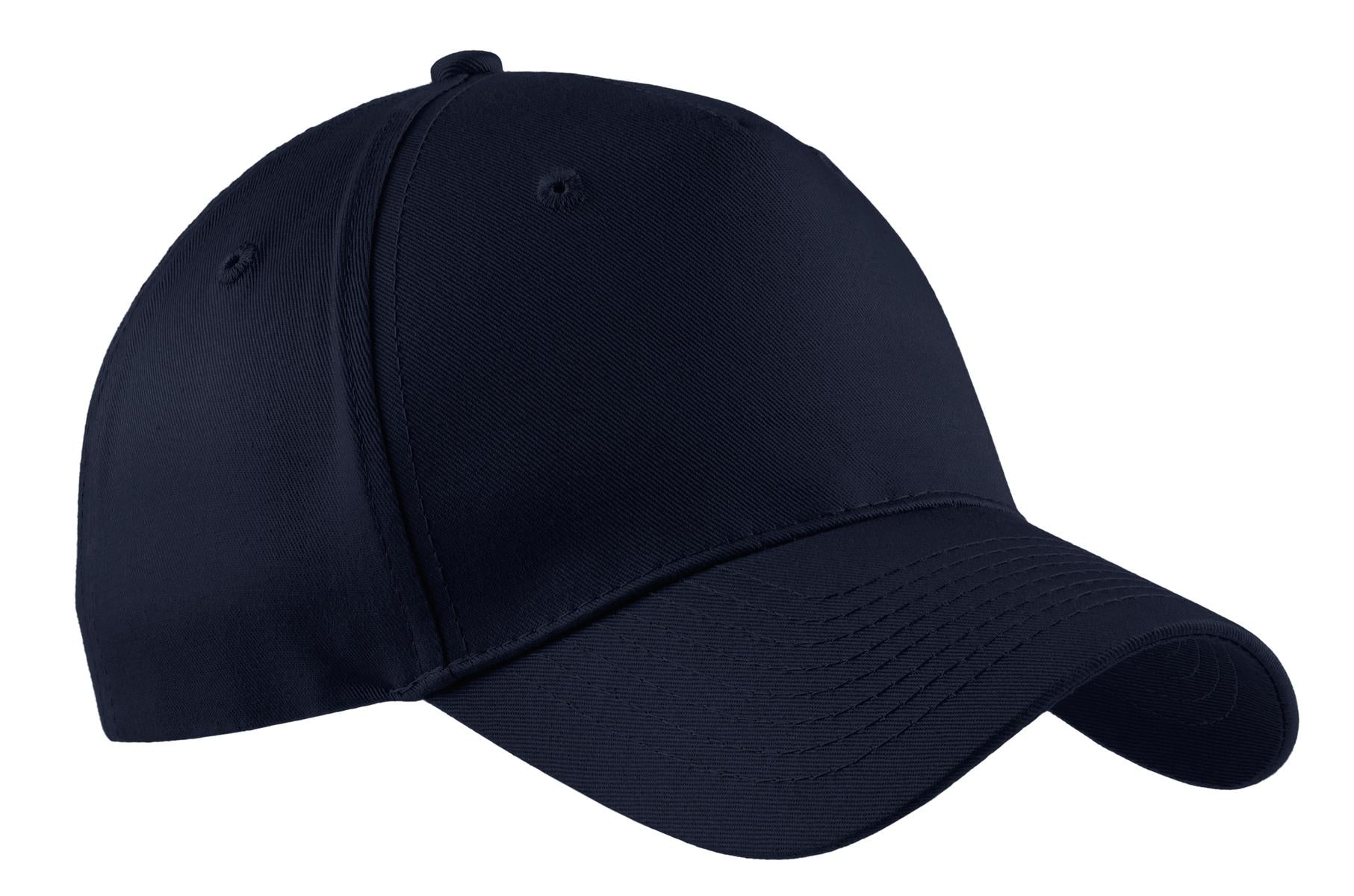 Custom Embroidered - Port & Co ™  Five-Panel Twill Cap.  CP86