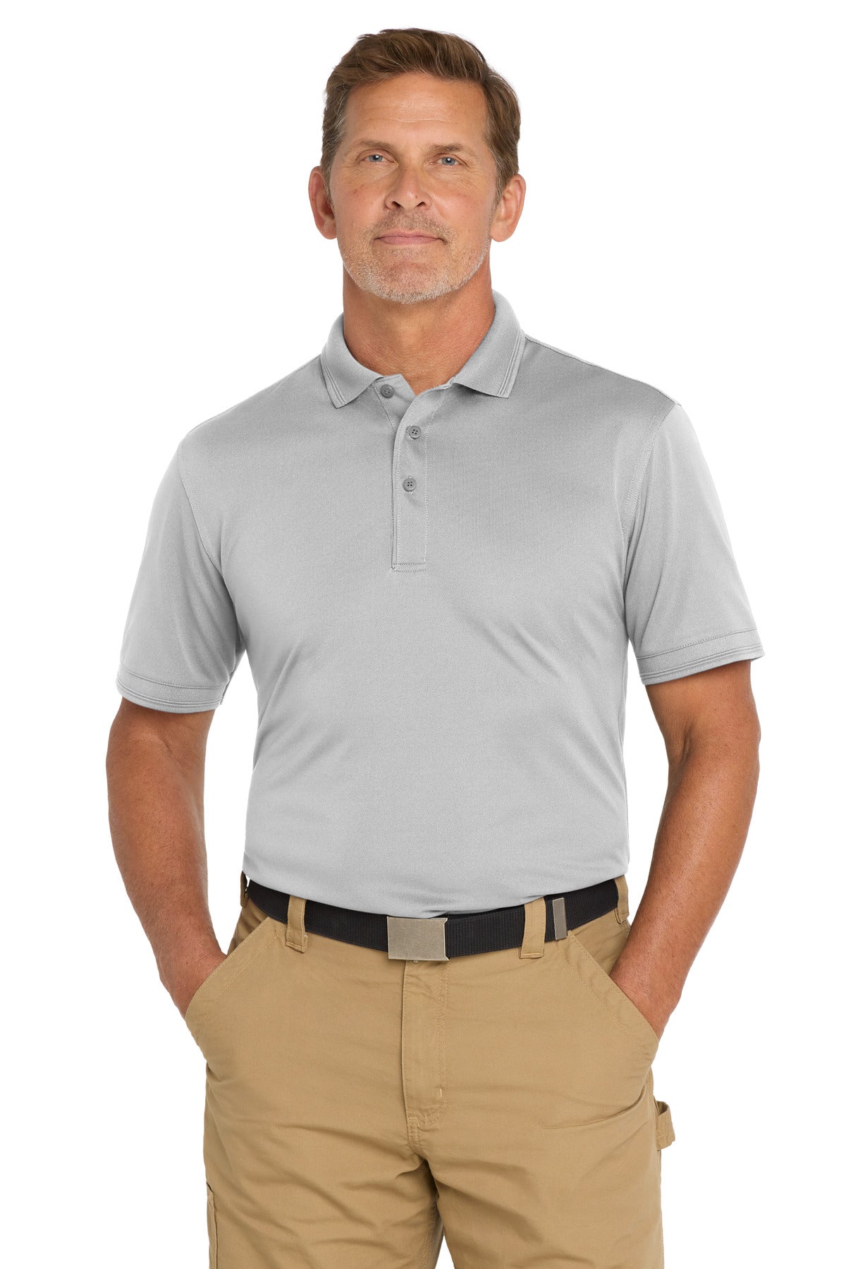 Custom Embroidery or DTF Print - CornerStone  ®  Industrial Snag-Proof Pique Polo. CS4020