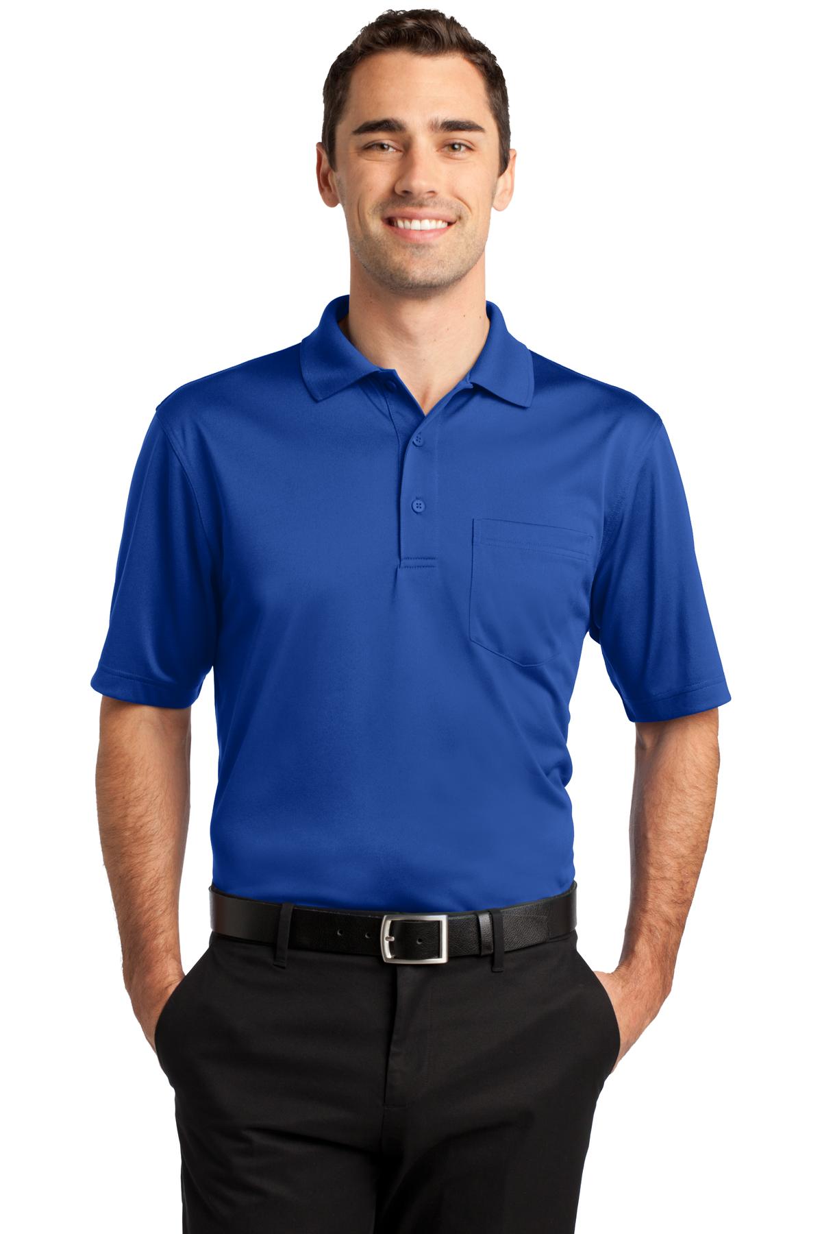 Custom Embroidery or DTF Print - CornerStone ®  Select Snag-Proof Pocket Polo. CS412P