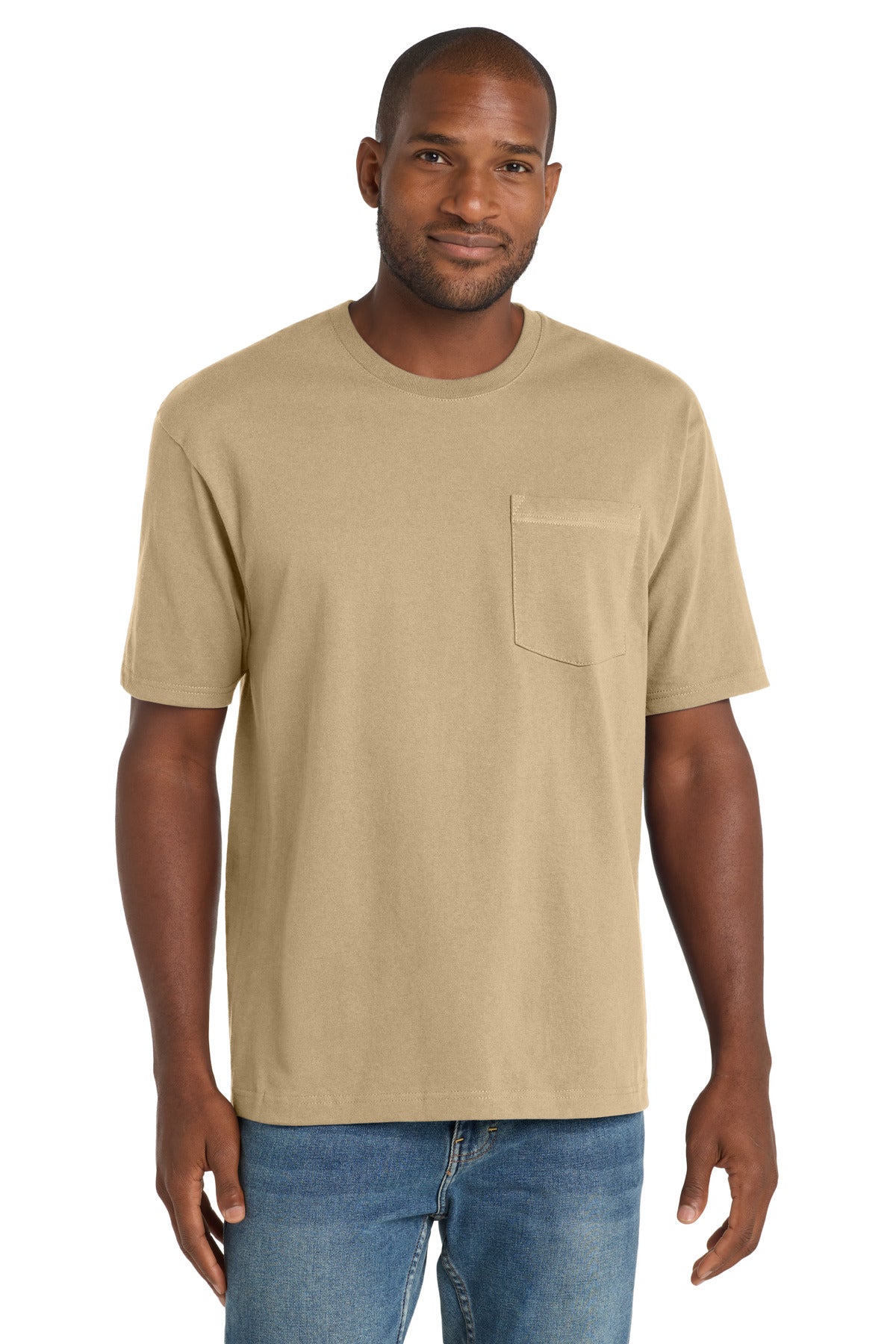 Custom Embroidery or DTF Print - CornerStone  ®  Workwear Pocket Tee CS430