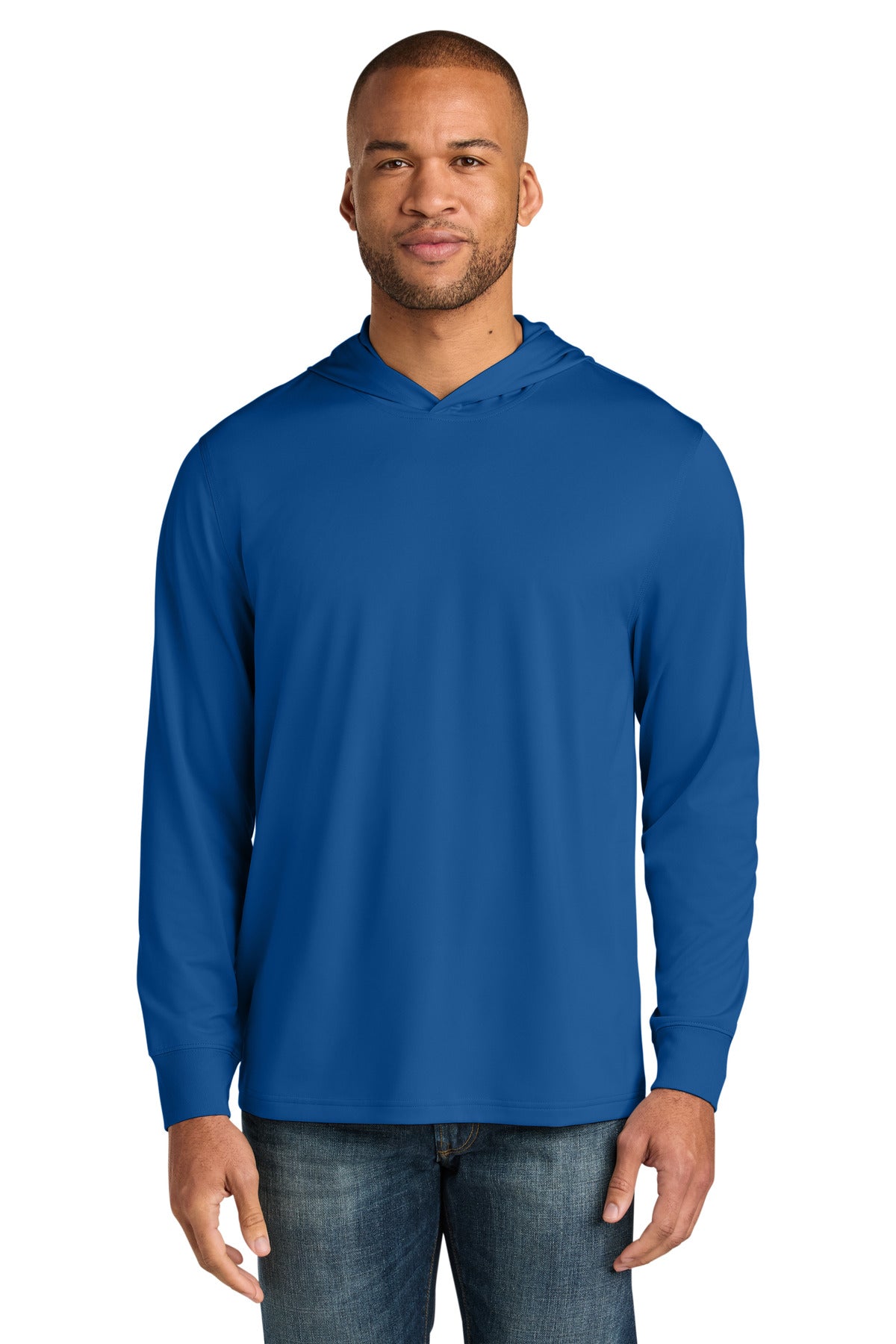 Custom Embroidery or DTF Print - CornerStone ®  Workwear Pro Long Sleeve Hooded Tee CS440LSH