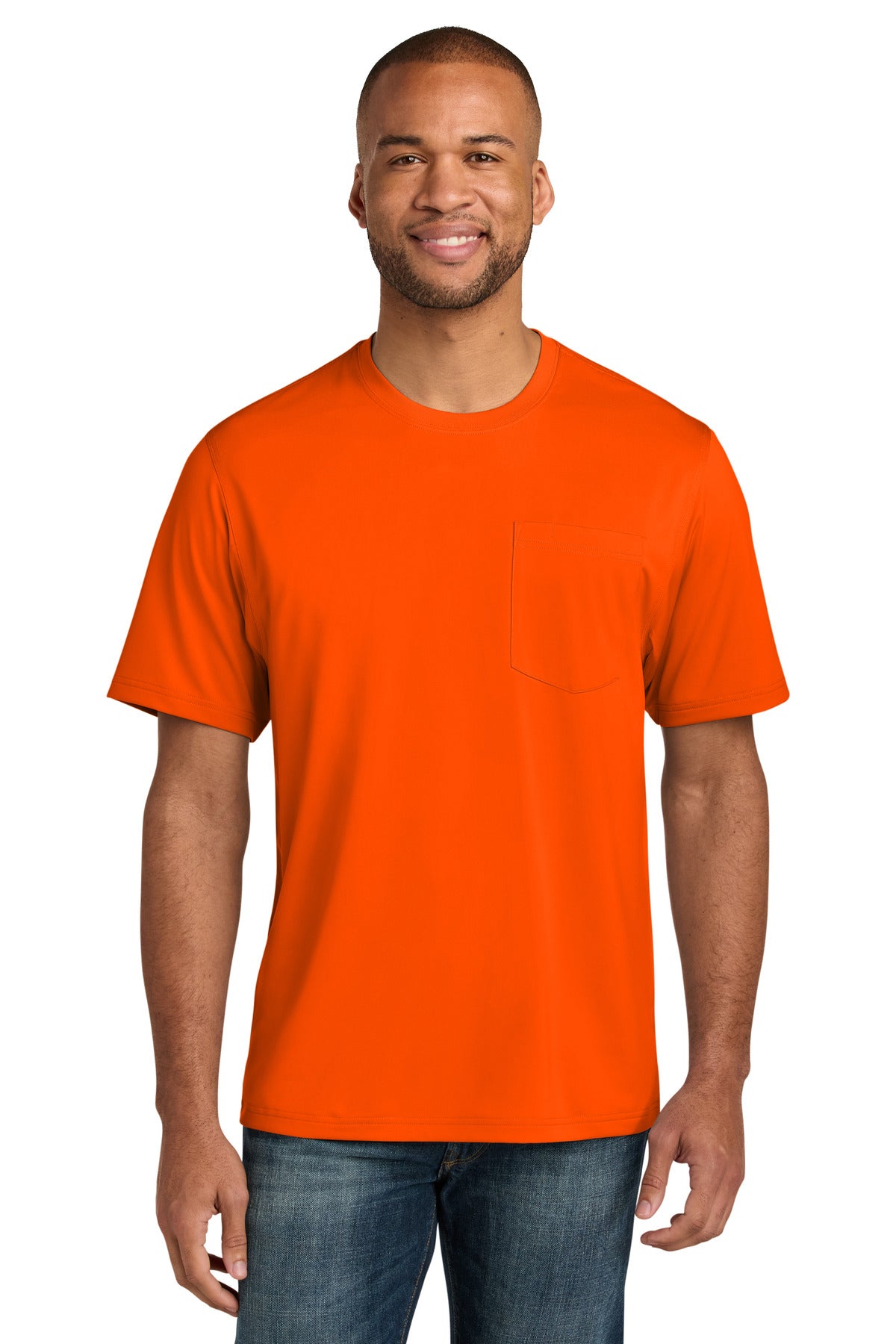 Custom Embroidery or DTF Print - CornerStone ®  Workwear Pro Short Sleeve Pocket Tee CS440P