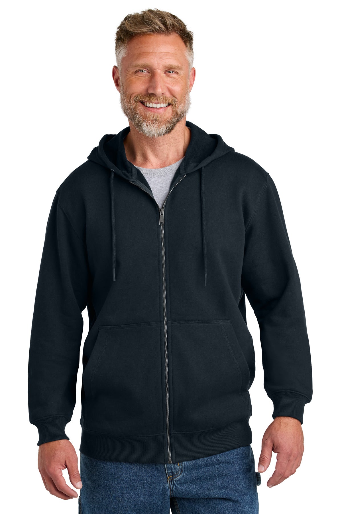 Custom Embroidery or DTF Print - CornerStone ®  Tough Fleece Full-Zip Hoodie CSF631