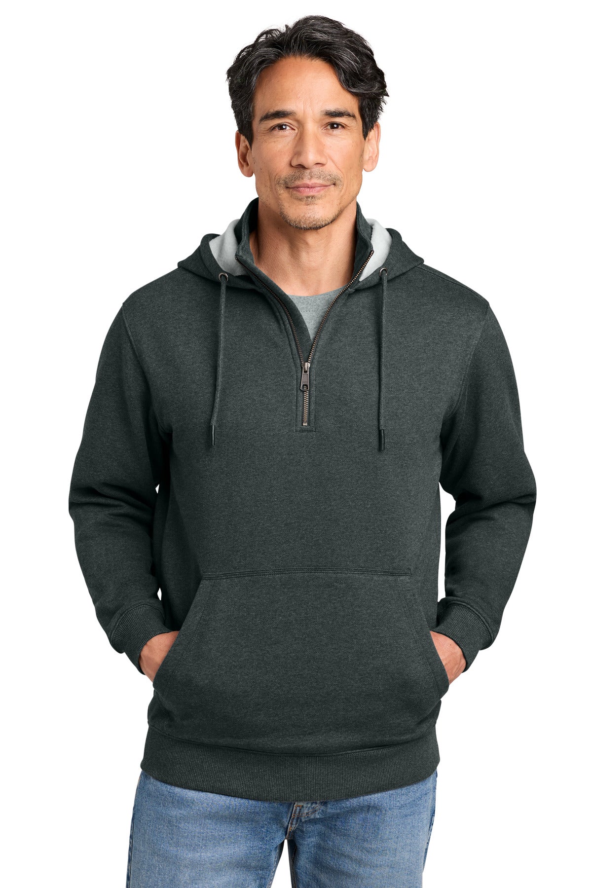 Custom Embroidery or DTF Print - CornerStone ®  Tough Fleece 1/4-Zip Hoodie CSF633