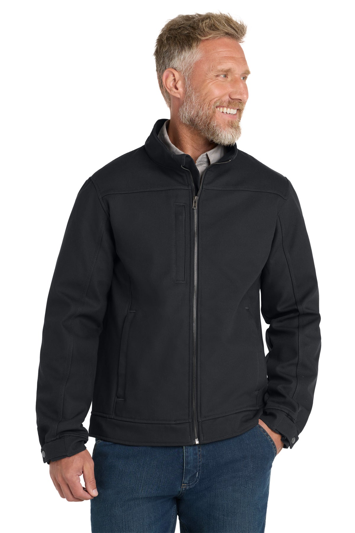 Custom Embroidery or DTF Print - CornerStone ®  Duck Bonded Soft Shell Jacket CSJ60