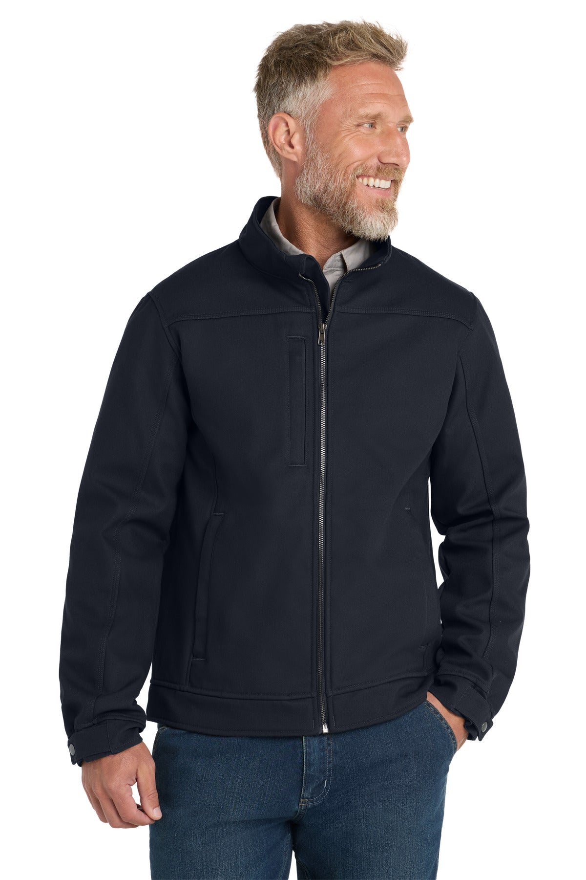 Custom Embroidery or DTF Print - CornerStone ®  Duck Bonded Soft Shell Jacket CSJ60