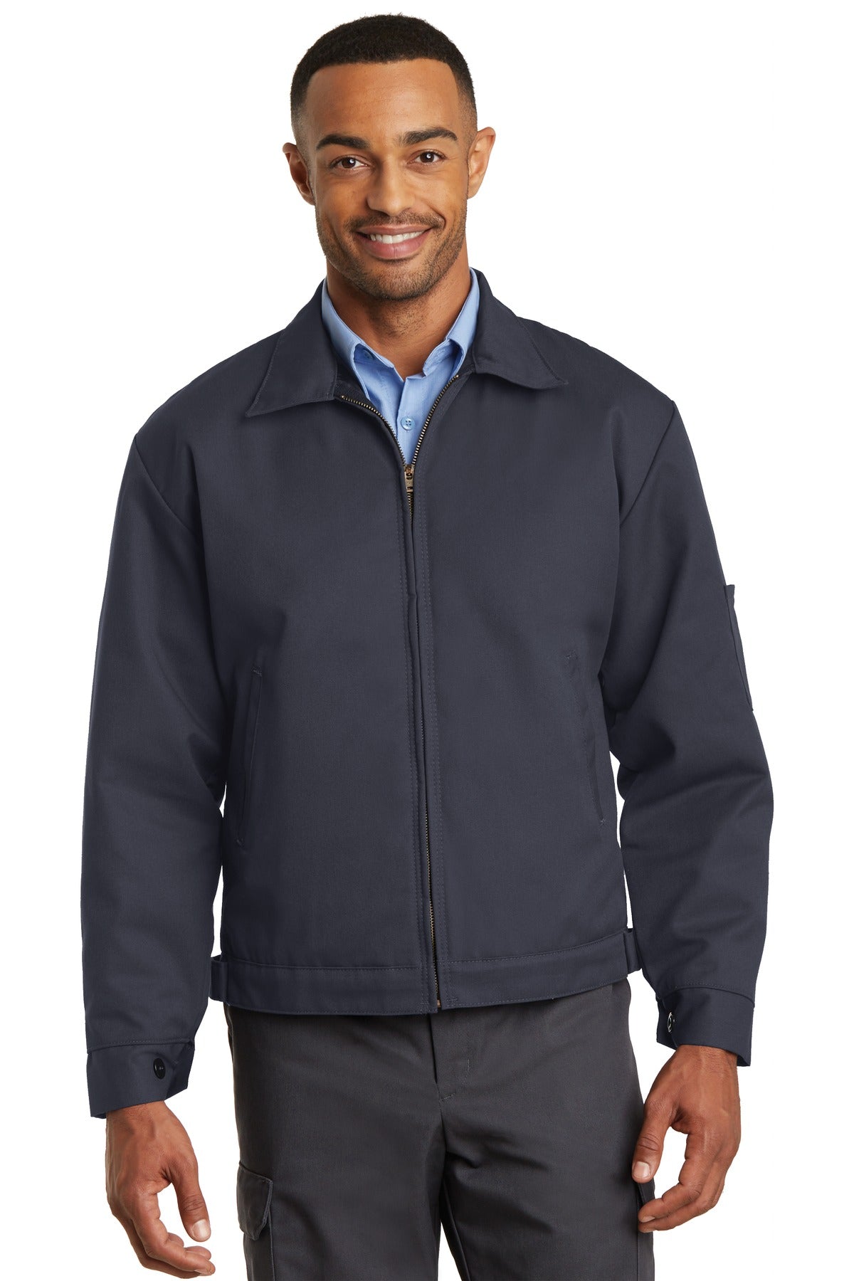 Custom Embroidery or DTF Print - Red Kap ®  Slash Pocket Jacket.  CSJT22