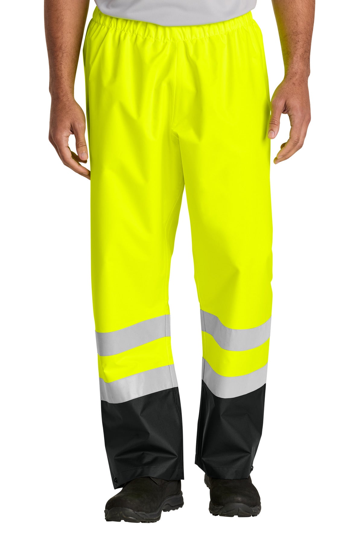 Custom Embroidery or DTF Print - CornerStone ®  ANSI Class E Pull-On Rain Pant CSP504