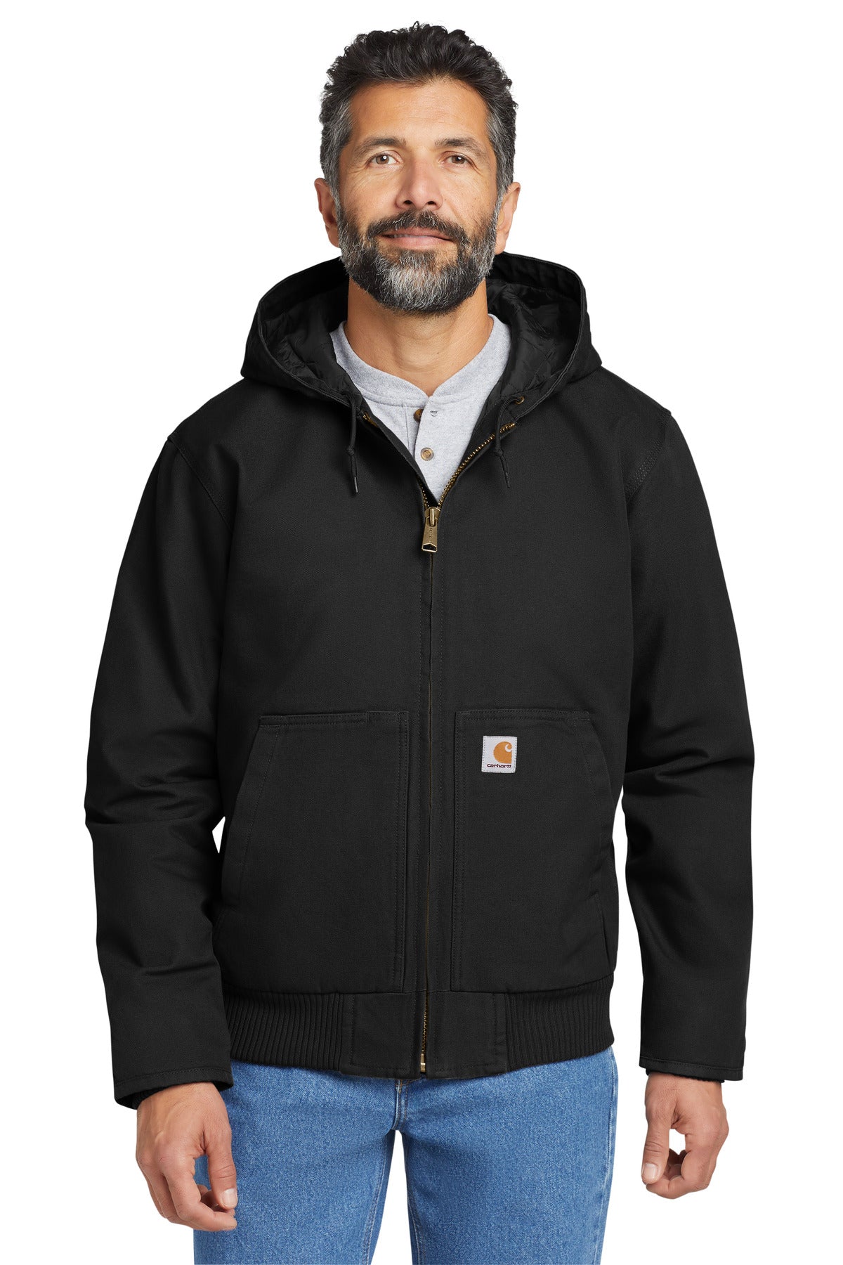 Custom Embroidered - Carhartt® Washed Duck Active Jac. CT104050