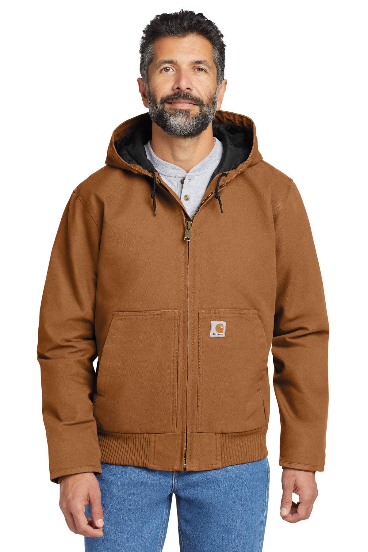 Custom Embroidered - Carhartt® Washed Duck Active Jac. CT104050