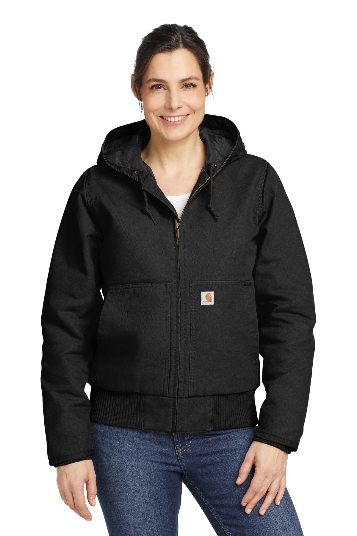 Custom Embroidered - Carhartt® Women's Washed Duck Active Jac. CT104053