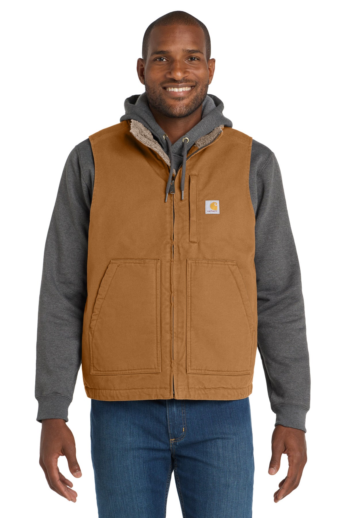 Custom Embroidered - Carhartt© Sherpa-Lined Mock Neck Vest CT104277
