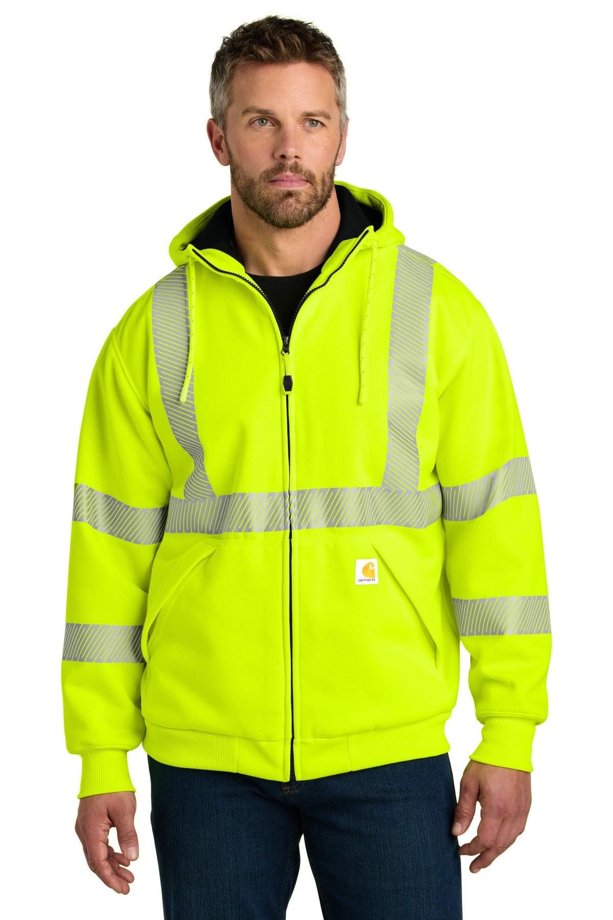 Custom Embroidered - Carhartt© ANSI 107 Class 3 Lined Full-Zip Sweatshirt CT104988