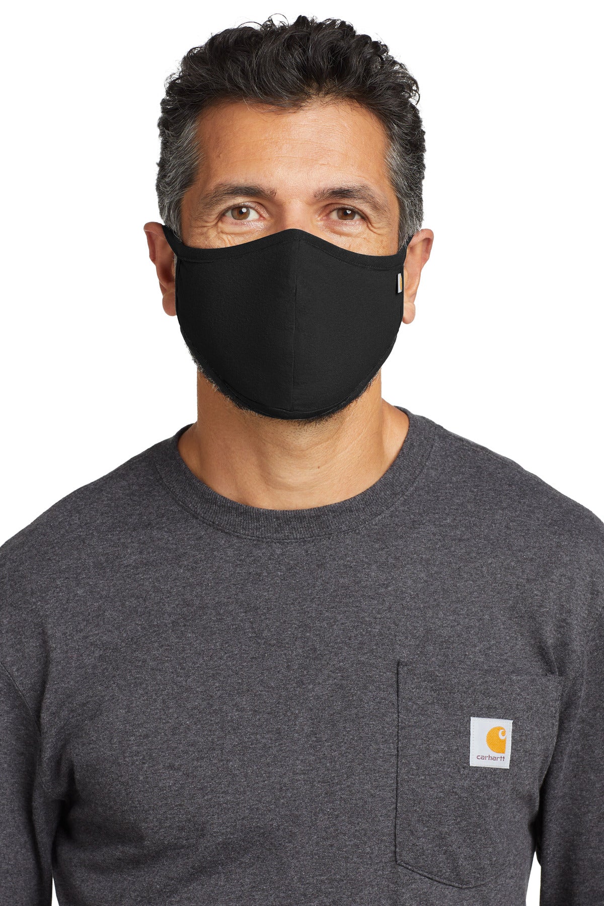 Custom Embroidered - Carhartt© Cotton Ear Loop Face Mask (3 pack)  CT105160