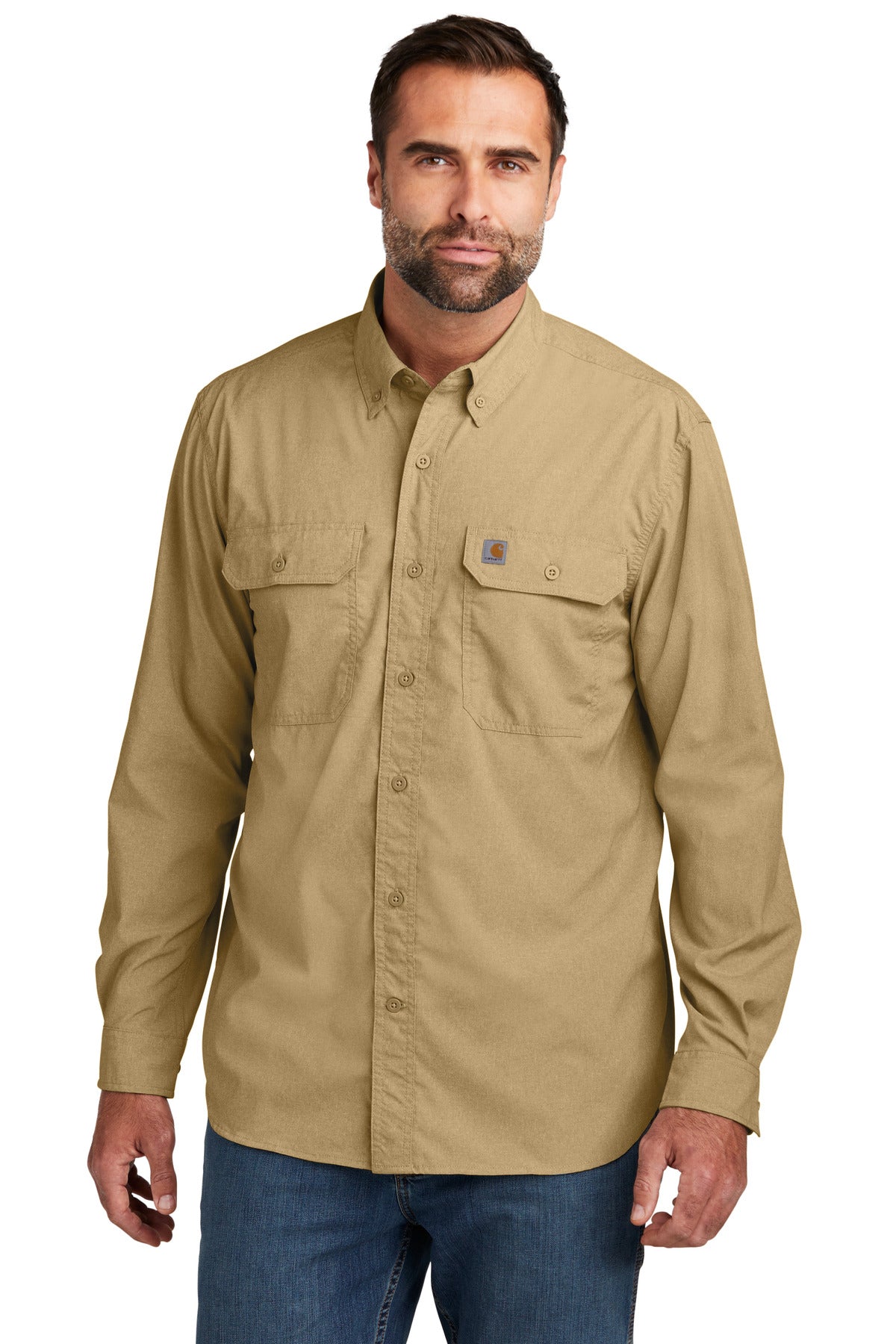 Custom Embroidered - Carhartt Force ®  Solid Long Sleeve Shirt CT105291