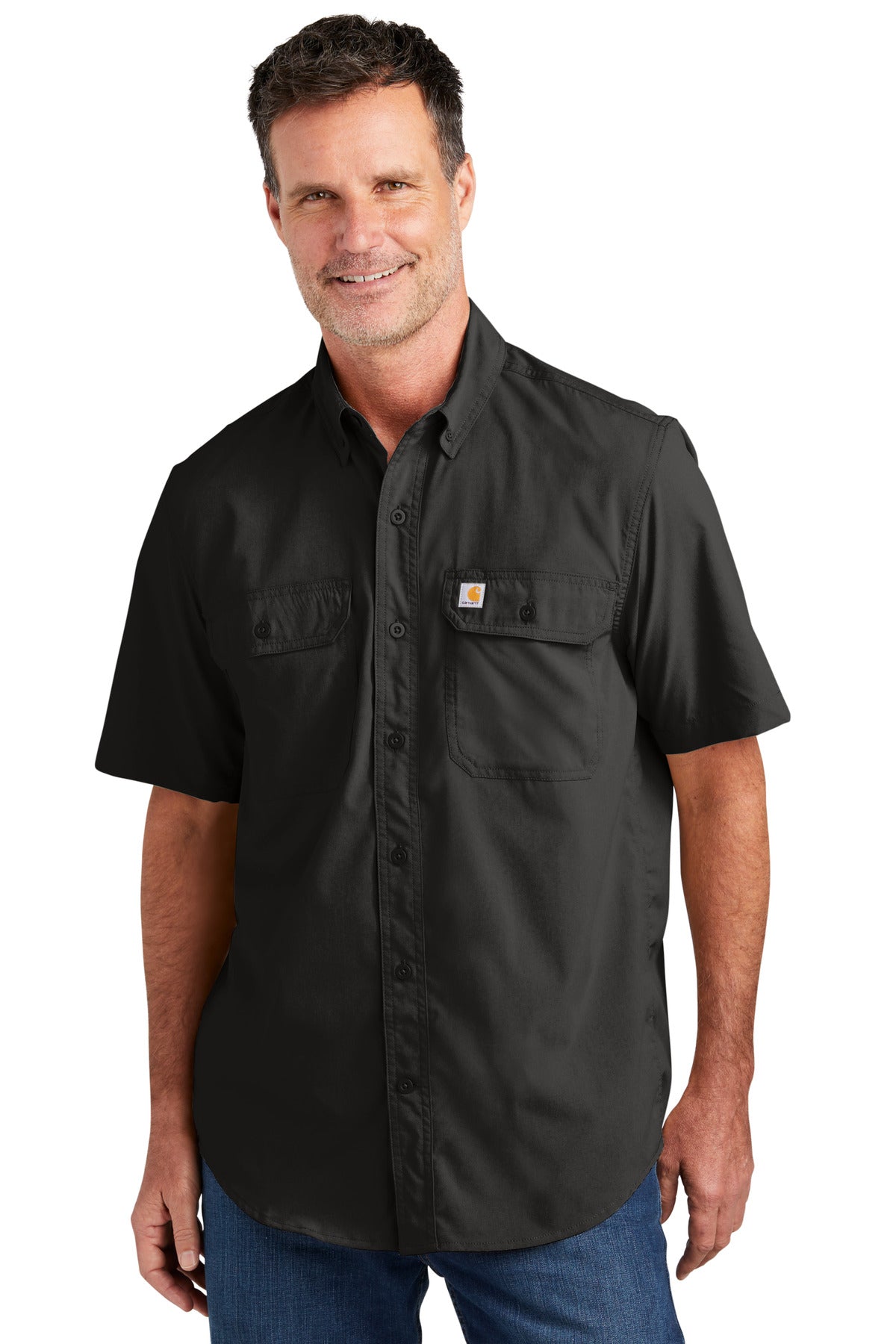 Custom Embroidered - Carhartt Force ®  Solid Short Sleeve Shirt CT105292