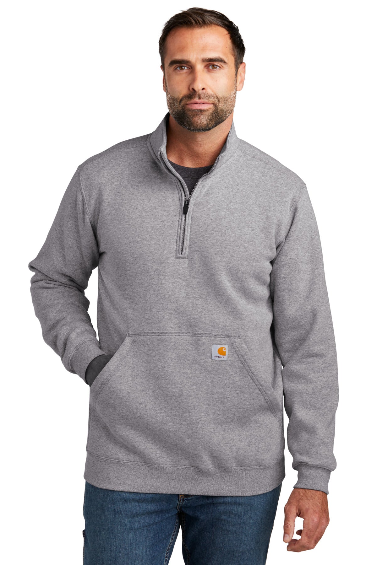 Custom Embroidered - Carhartt ®  Midweight 1/4-Zip Mock Neck Sweatshirt CT105294