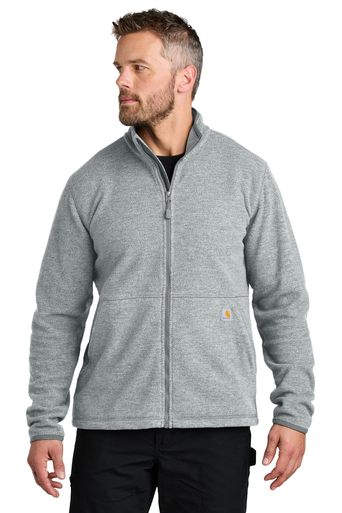 Custom Embroidered - Carhartt ®  Textured Full-Zip Fleece Jacket CT106416