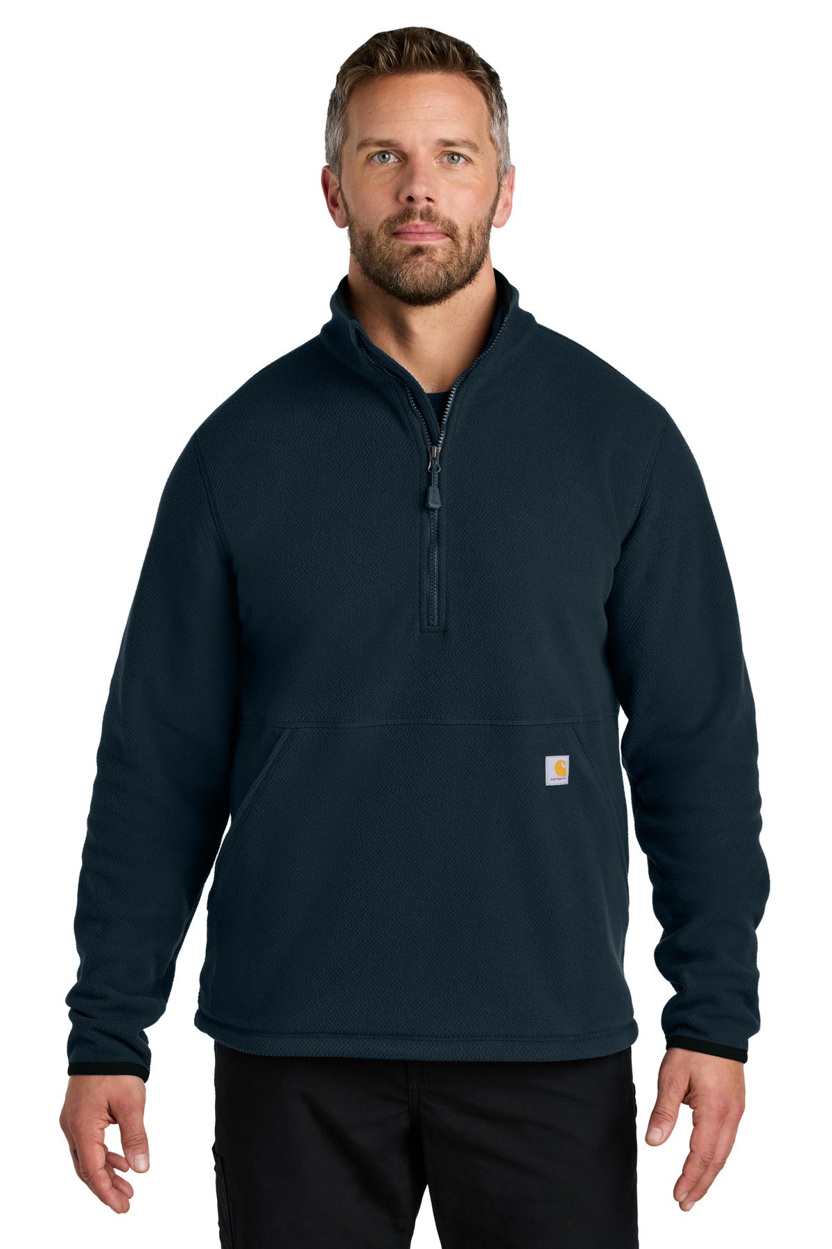 Custom Embroidered - Carhartt ®  Textured 1/2-Zip Fleece Jacket CT106417
