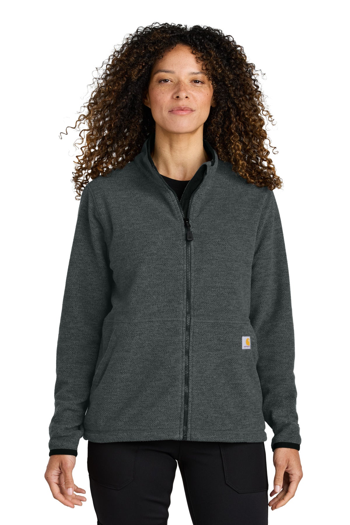 Custom Embroidered - Carhartt ®  Women's Textured Full-Zip Fleece Jacket CT106419