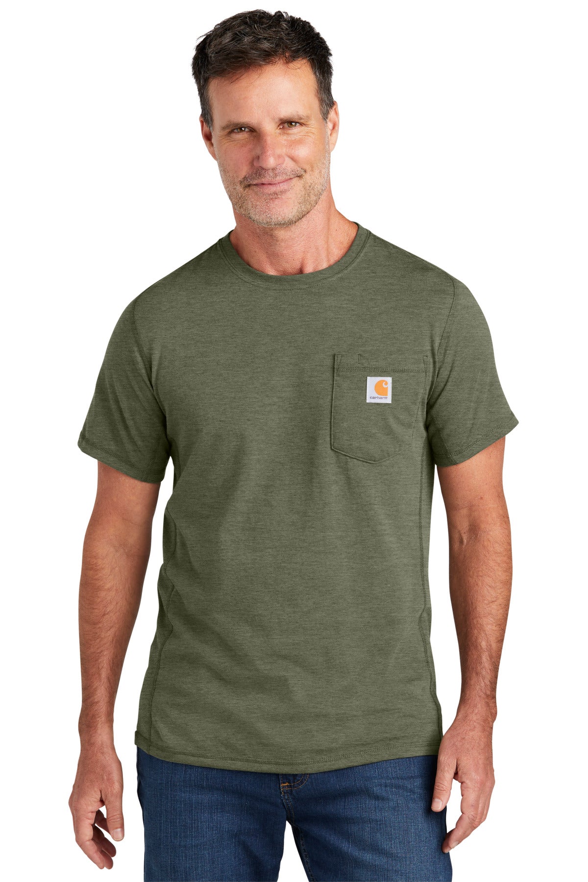 Custom Embroidered - Carhartt Force ®  Short Sleeve Pocket T-Shirt CT106652