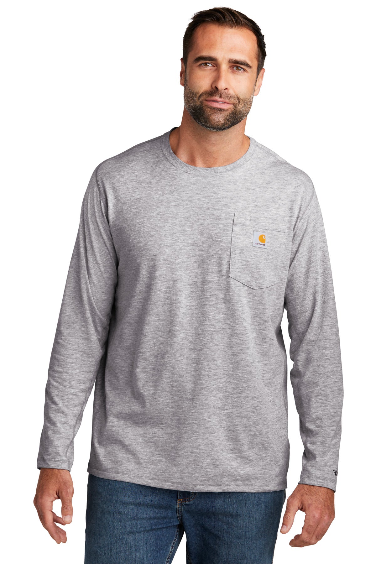 Custom Embroidered - Carhartt Force ®  Long Sleeve Pocket T-Shirt CT106656