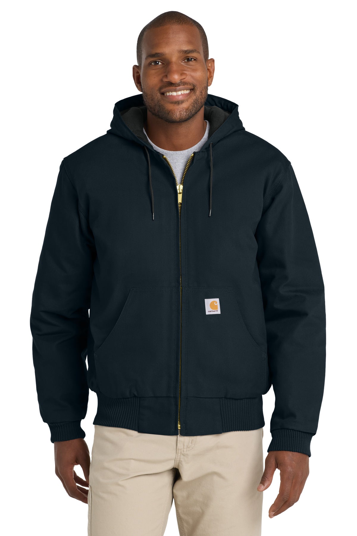Custom Embroidered - Carhartt  ®  Quilted-Flanne-Lined Duck Active Jac. CT106677