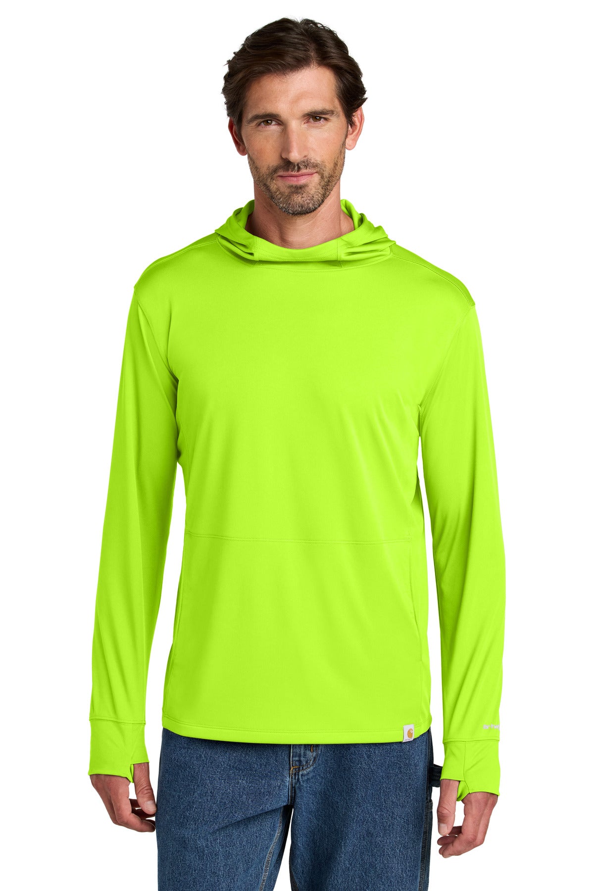 Custom Embroidered - Carhartt Force ®  Sun Defender ™  Long Sleeve Hooded T-Shirt CT106923