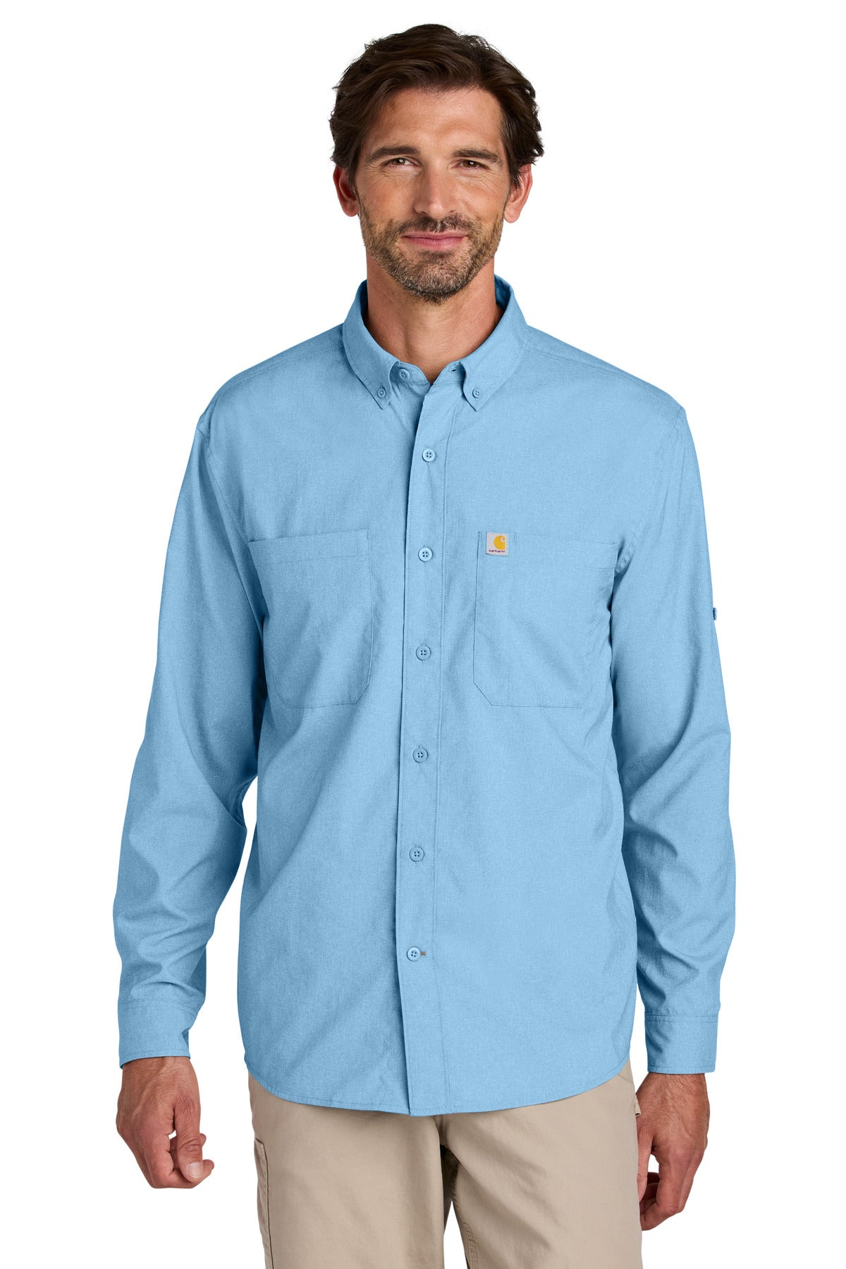 Custom Embroidered - Carhartt Force ®  Sun Defender ™  Long Sleeve Shirt CT107106