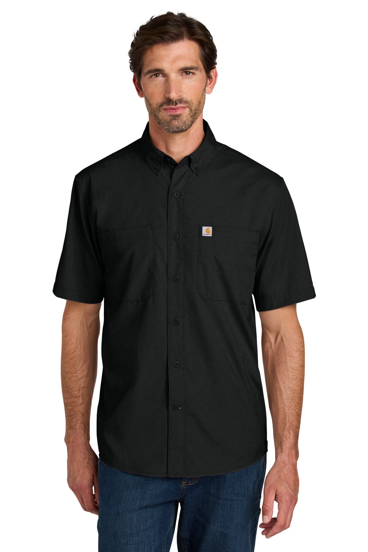 Custom Embroidered - Carhartt Force ®  Sun Defender ™  Short Sleeve Shirt CT107107