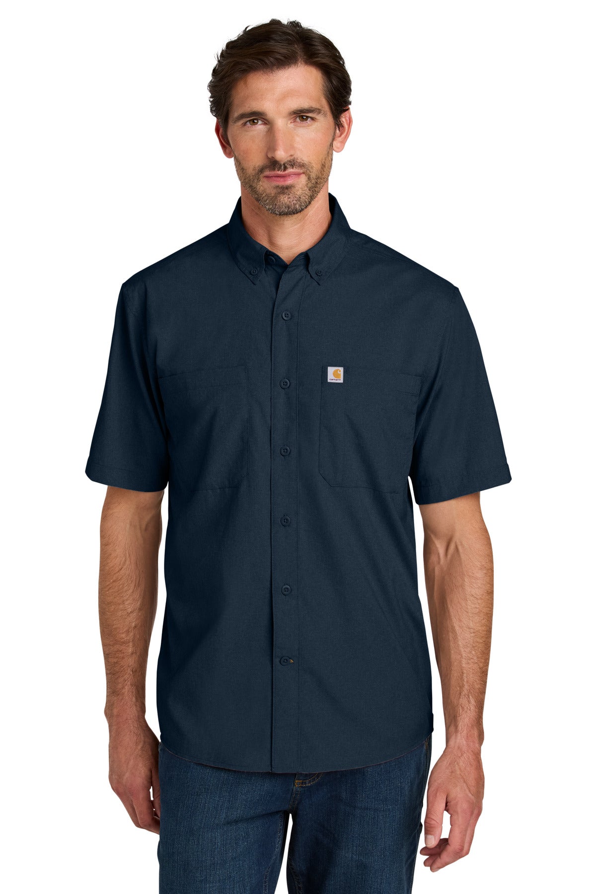 Custom Embroidered - Carhartt Force ®  Sun Defender ™  Short Sleeve Shirt CT107107