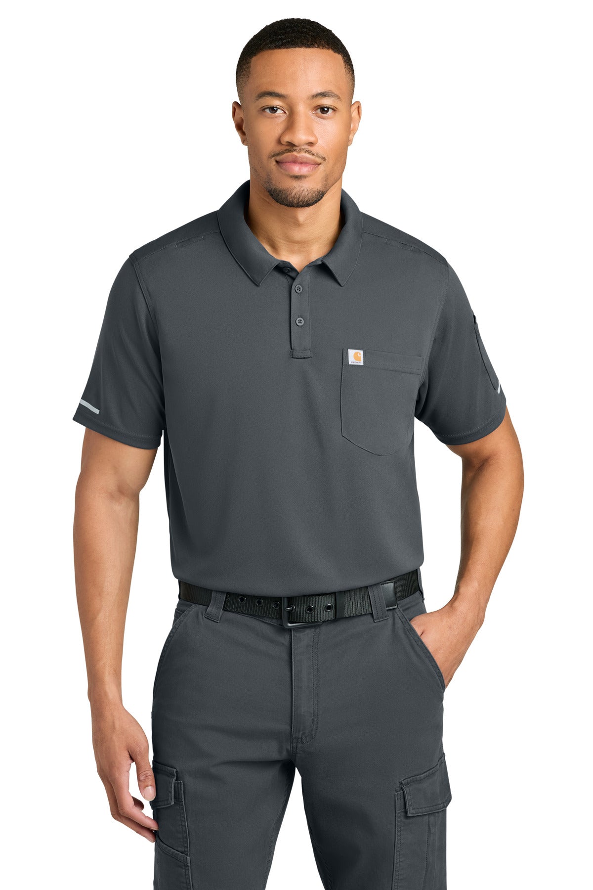 Custom Embroidered or DTF Printed - Carhartt ®  FLD & RSCU Polo CTC16119