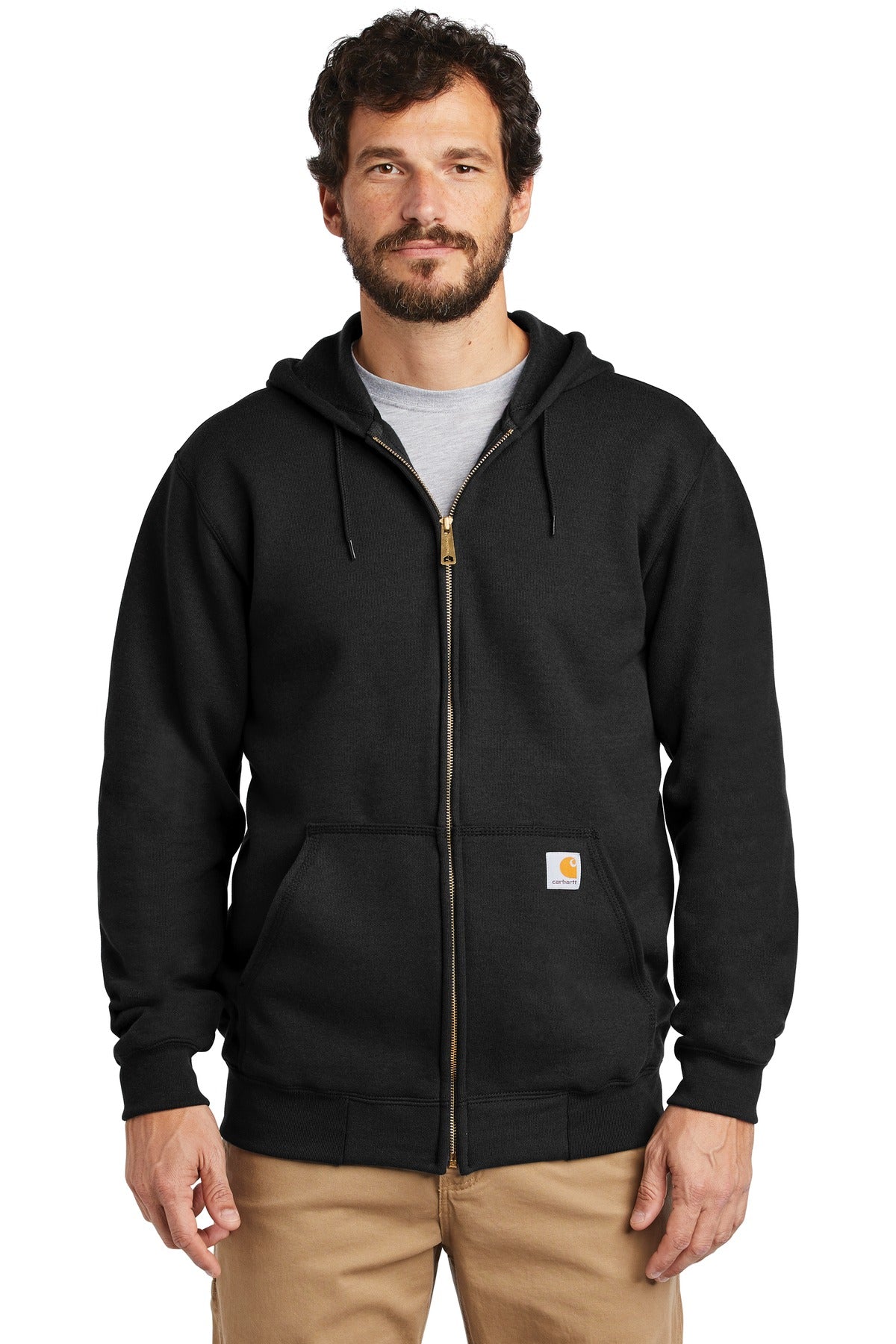 Custom Embroidered - Carhartt  ®  Midweight Hooded Zip-Front Sweatshirt. CTK122